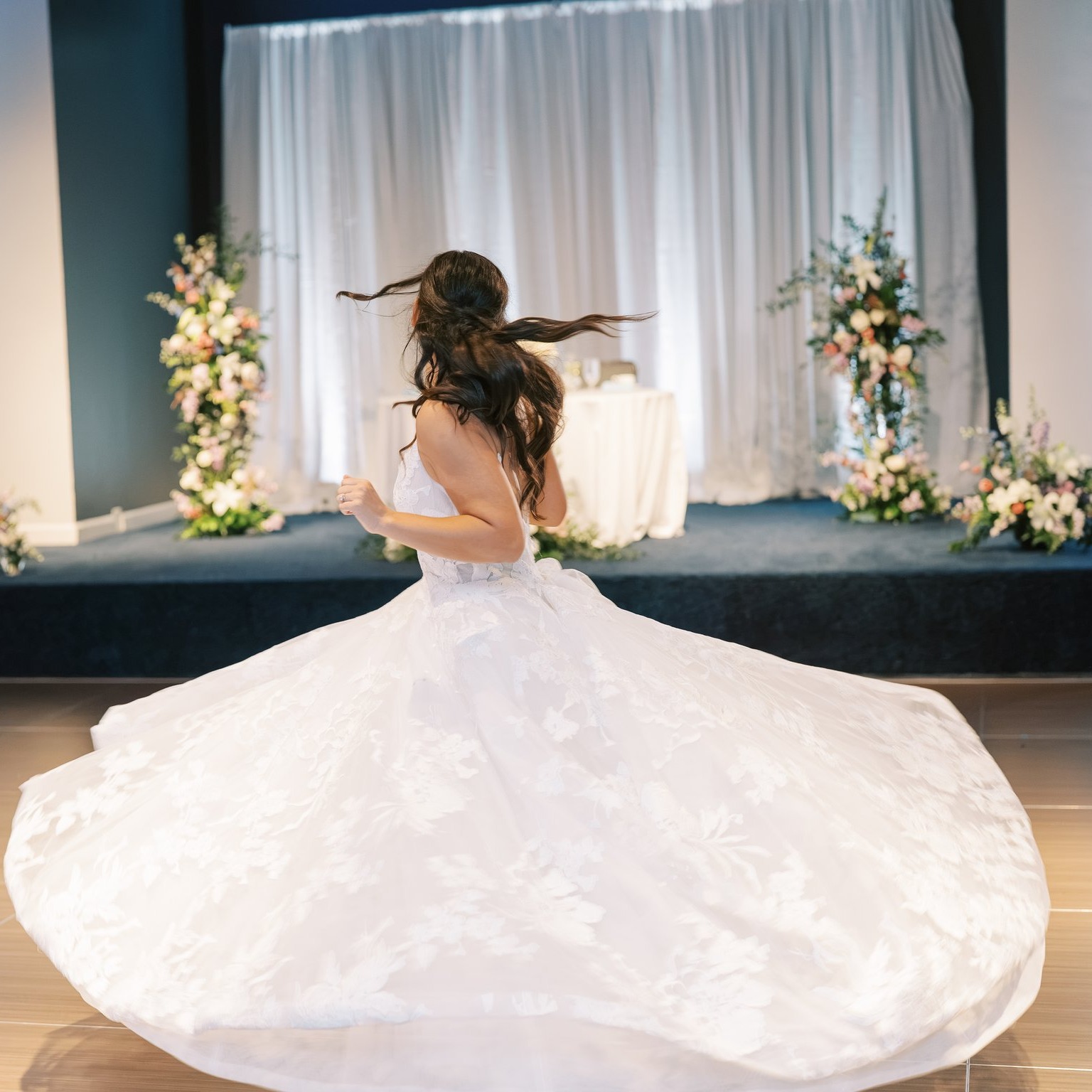 Mr. & Mrs. Koritz were smiling, giggling, and spinning all day long. Such a joyous day to be apart of!
Wedding Planner:
@aray_ofevents Shauna, Dena, Mailia, Hannah
Ceremony Venue: Our Lady of Lourdes
Reception/Catering/Bar/Bakery:
@chaseparkplaza
Officiant: Father Bené
Photographer: @alyssareinephoto
Florist: @ahnerflorist
DJ/Photo Booth: @abelldjcompany
Hair/MUA: @tiffanymoniqueco
Transportation: @rockstar_party_bus
Music -Cocktail Hour: Mike Ortzel