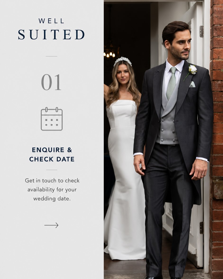 From the first visit to your final look 👔🧵
See how our wedding suit hire process works, step by step from your initial consultation and style selection to professional fitting, final adjustments, and collection. We make hiring your wedding suit simple, stress-free, and perfect for your big day. 🤵💍. #suit #wedding #kent #explore
