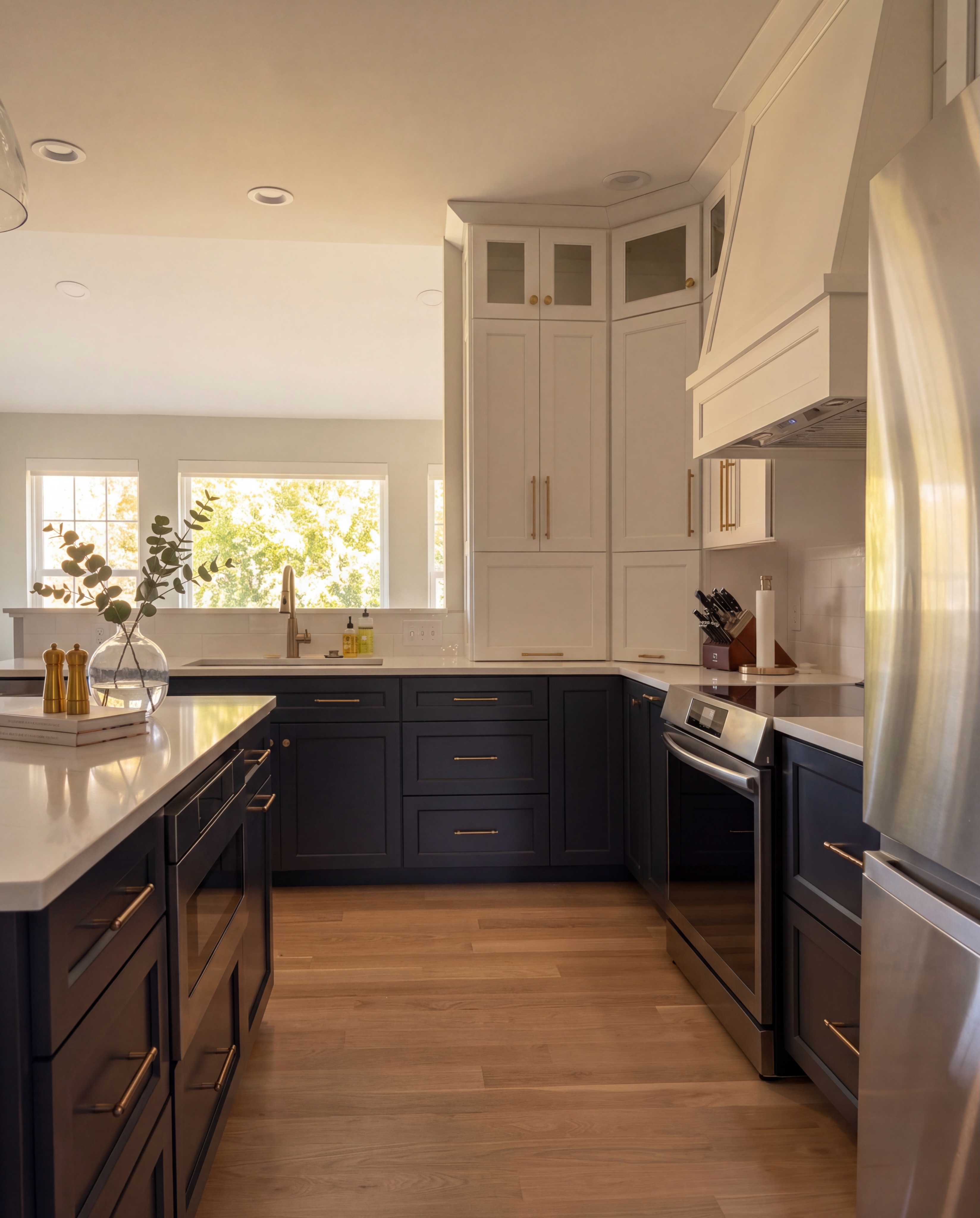 We loved how this project turned out! This kitchen went from dated and builder grade to bright, welcoming, and designed with this family’s everyday life in mind. Whether it’s morning coffee, helping with homework at the island, hosting friends, or gathering for family dinners, this space is now more functional and dreamy 😍
We worked with @walnut_hill_woodworking and Nittany Builders to maximize storage within the cabinetry and we designed a giant island for the family. Thank you to @csicountertops and @phoebusprimus as always for your excellent work, Blue Mountain hardwood for these beautiful white oak floors and Mike’s TV & Appliance for the appliances! Special thank you to our wonderful clients for allowing us to help make your dreams a reality 😊