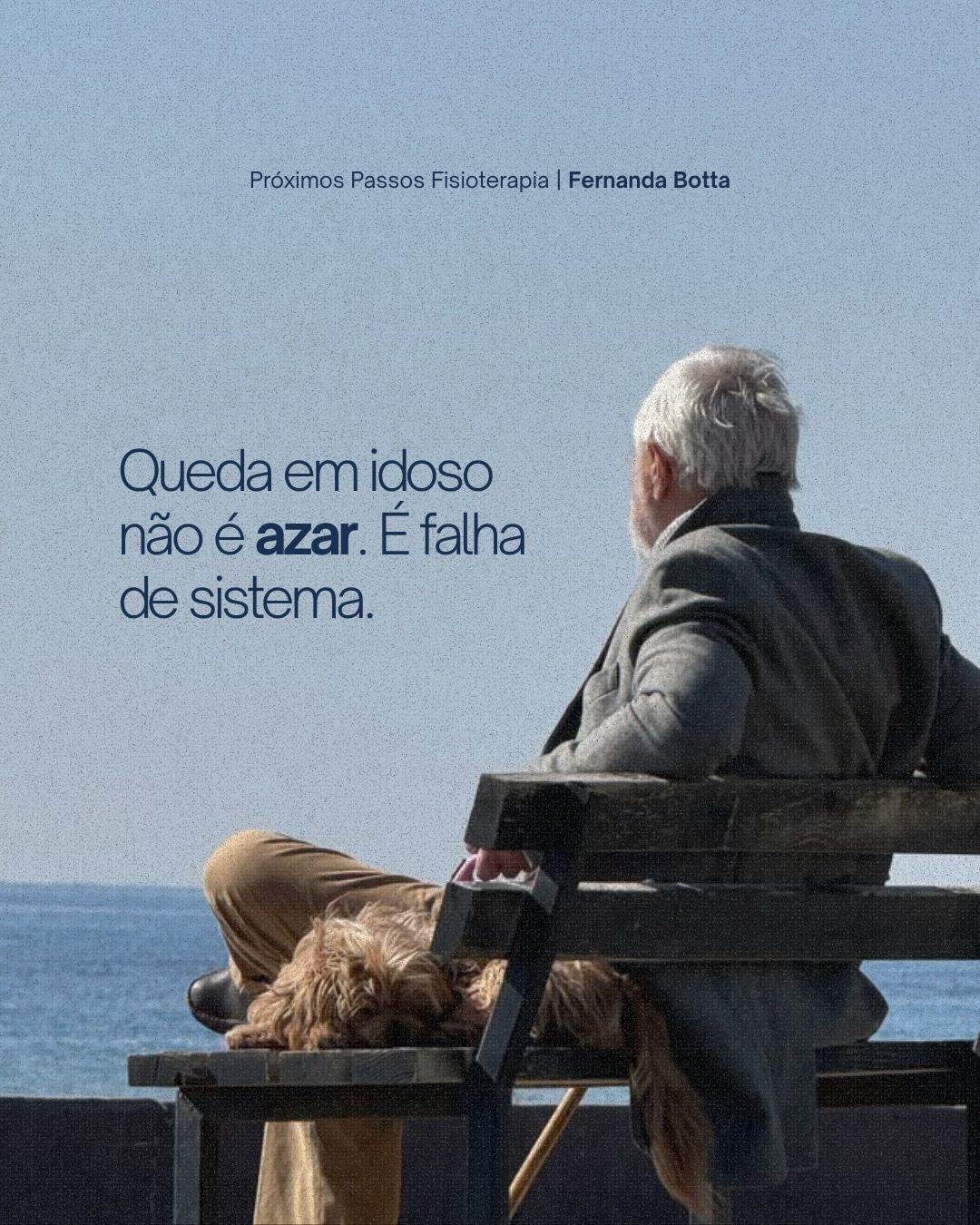 Queda de idosos ainda é tratada como uma fatalidade no Brasil. Não é, é sinal clínico com causa, com tratamento e com prevenção.
Essa mudança de perspectiva muda tudo.