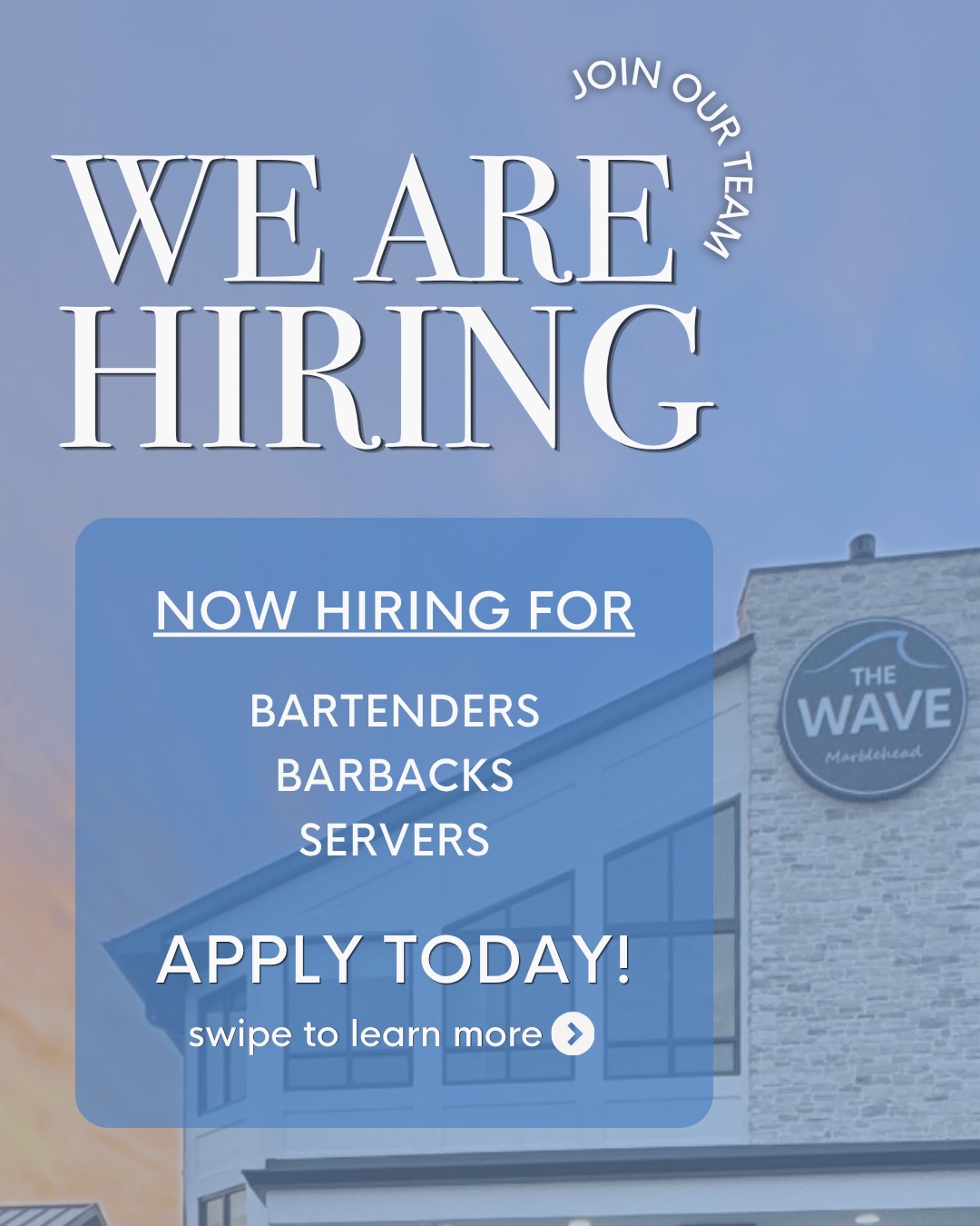 Join our team this summer at The Wave!
To apply, visit our website or text “THEWAVE” to 85000.
#marblehead #portclinton #hiring #thewave
