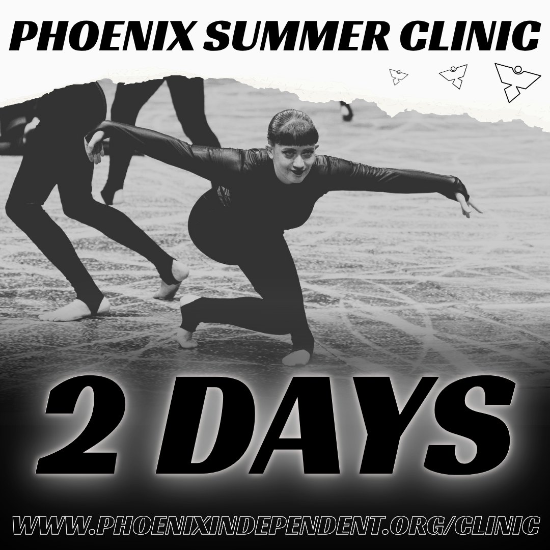 2 Days left!! Our Summer Clinic is this Saturday! Pre-register now! In-person registration also available. Spin with your favorite Phoenix members, alumni, and staff! There will be sessions for all skill levels, from introductory to advanced, on flag, rifle, sabre, and dance. All are encouraged to attend!
https://www.phoenixindependent.org/clinic
.
.
.
When: Saturday, July 18th - 12:00 PM - 6:00 PM (Check-in opens at 11:30 AM)
Where: Springfield Holland HS, Holland, OH
Cost: $30 (Includes T-shirt and entry into Raffle; lunch will not be provided)
Pre-register now!
https://www.phoenixindependent.org/product-page/2026-phoenix-summer-clinic-pre-registration
.
.
#wgi #spinclinic #clinic #colorguard #winterguard #guardclinic #dance #flag #rifle #sabre #oipa #wgi2026 #summerclinic #phoenix #winterguardclinic