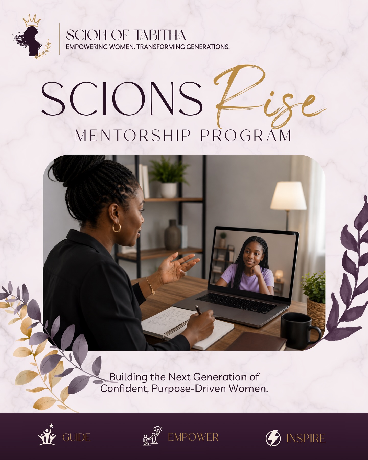 Every great journey starts with someone who believes in you.The Scions Rise Mentorship Program is coming soon!
A space where young girls and women will be guided, encouraged, and equipped to grow with confidence and purpose.
Stay tuned. We can’t wait to share more with you. ✨
#scionsrise #mentorship #scionoftabitha #fy