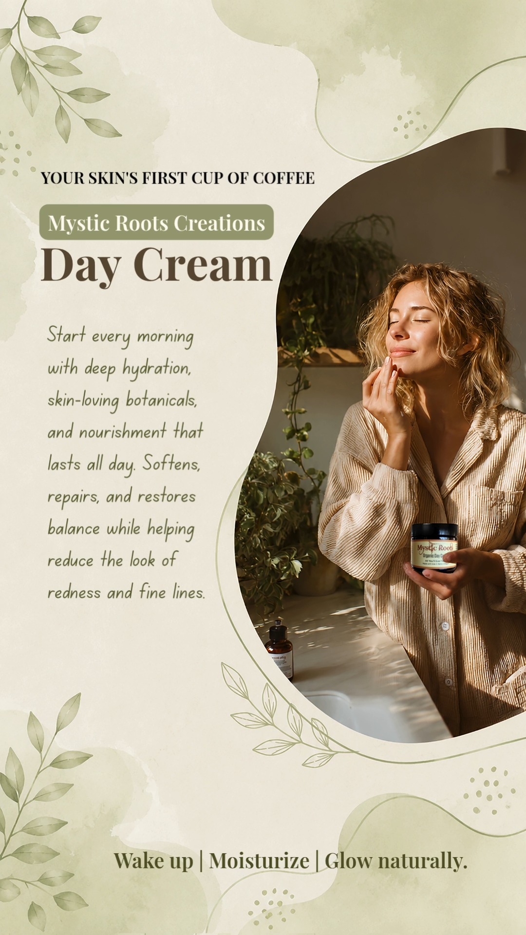 Start the day with skin that feels soft, balanced, and cared for. Mystic Roots Day Cream belongs in your morning routine.