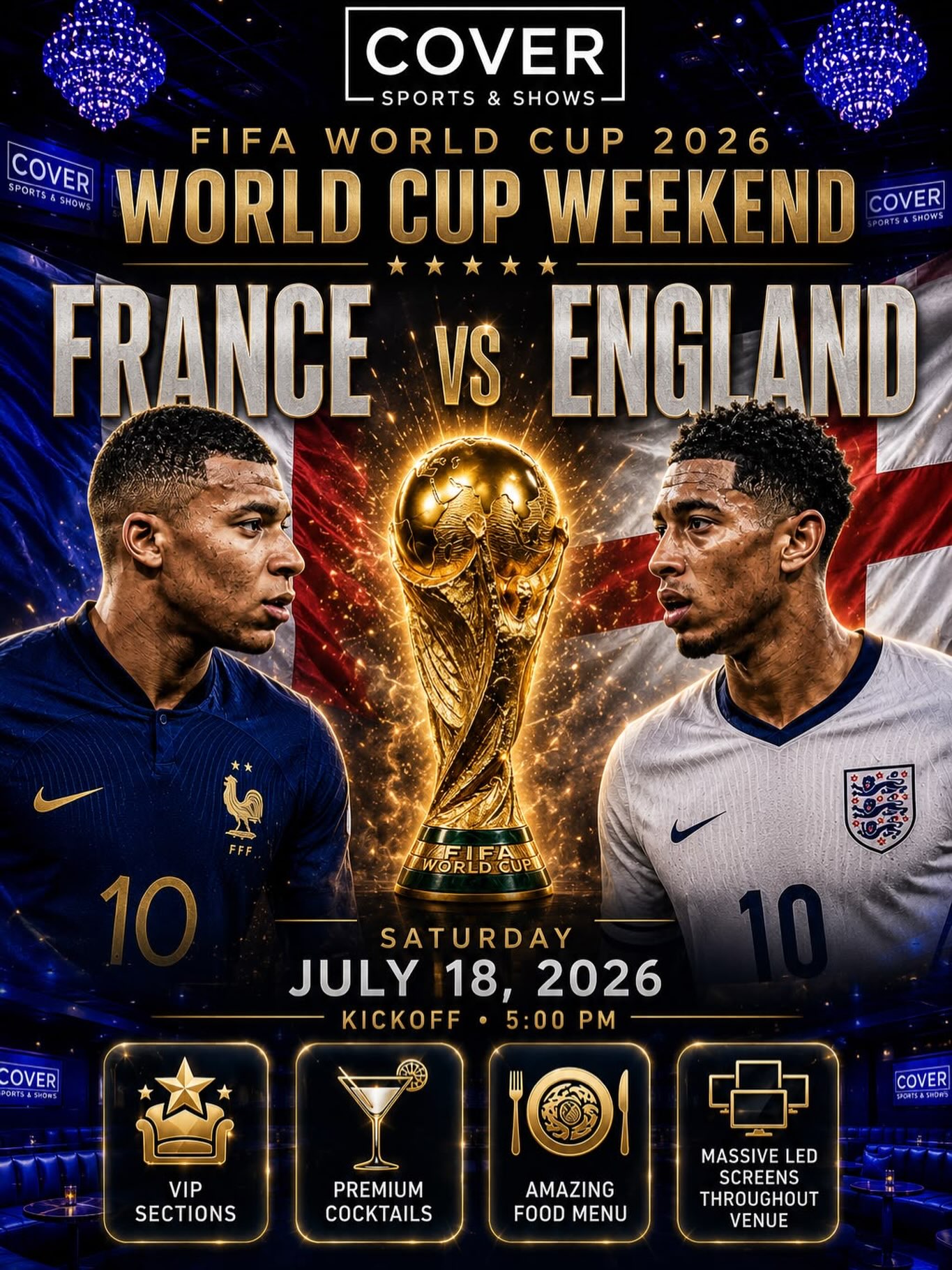Join us for France vs. England watch party tomorrow @cover.atl to enjoy a premium viewing experience, unforgettable energy, amazing food, signature cocktails, great food and the best 360 degree screens in Atlanta โฝ๏ธ Donโt miss out!
๐
Saturday, July 18โจโฐ Kickoff at 5 PM
๐ 4110 Memorial Drive, Decatur, GA
Hours:
Mon- Thu: 5PMโ12AM
Fri & Sat: 5PMโ2AM
Sun: 5PMโ11PM
#LuxurySportsLounge #DecaturEats #AtlantaSports #ATLEats #ThingsToDoInAtlanta