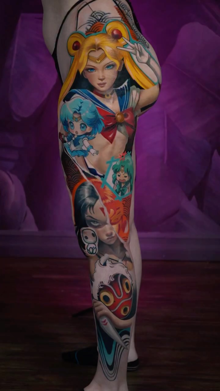 Four sessions. Nearly a year to complete this sailormoon leg
I don’t just enjoy realism. I love tattooing anime and pop culture too, especially when I get the freedom to turn them into something custom
If you’ve been thinking about an anime or pop culture tattoo, let’s make something that’s built to last and completely your own.
#SailorMoon #AnimeTattoo #LegSleeve #CustomTattoo #TattooArtist EdmontonTattoo AnimeArt MangaTattoo