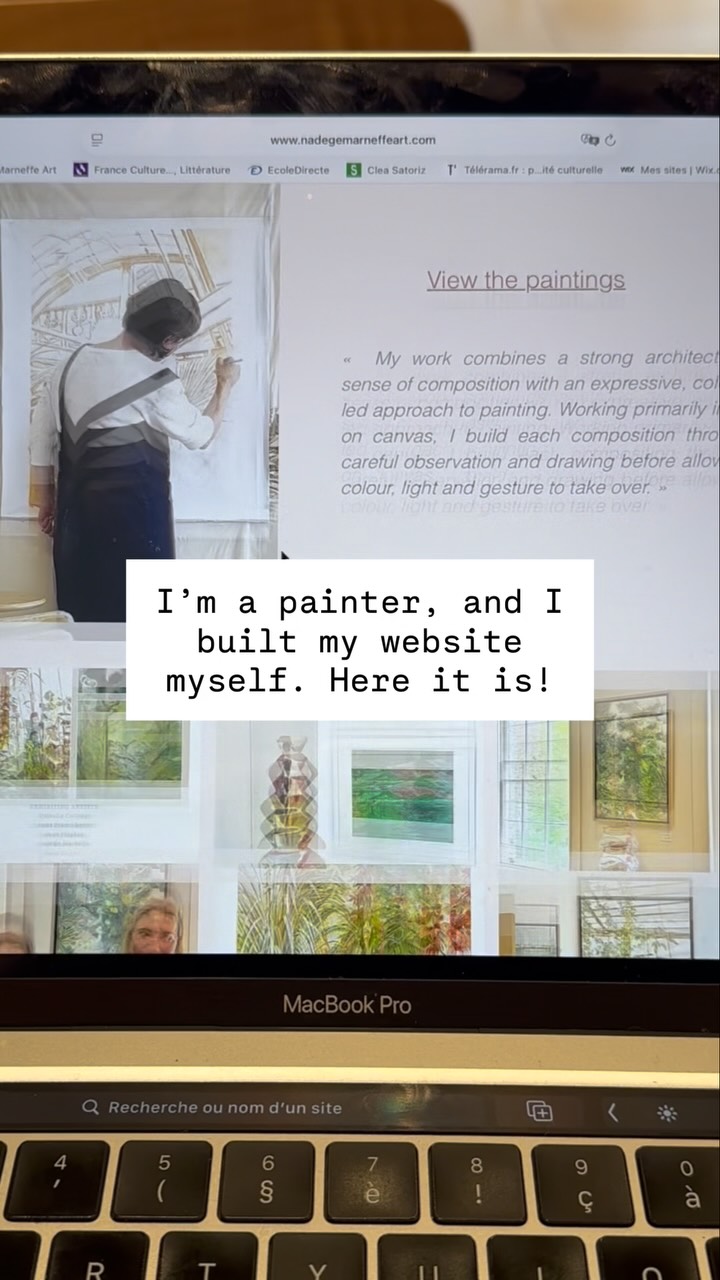I’m a painter, and I built my website myself. Here it is!
#artistwebsite #websitedesigns #frenchpainter #artistsoninstagram #artgallery