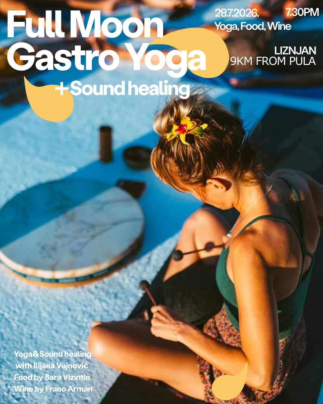 Na predzadnji Full Moon Gastro Yogu nam stiže glazbena terapija / Sound Healing @soham_dharmayoga_ ✨ 28.7 u 19:30!
Iscjeljivanje zvukom je drevna tehnika iscjeljivanja koja koristi frekvencije tonova kako bi dovela tijelo u stanje vibracijske ravnoteže i harmonije.
Svaki atom, stanica, tkivo i organi u našem tijelu vibriraju određenom brzinom i ta vibracija proizvodi zvuk što zajedno stvara našu vlastitu rezonantnu frekvenciju.
…ispod Punog mjeseca Sound healing sa Ilijanom uz More je najposebniji moment ovakve vrste terapije na koju su svi dobrodošli!
Uz naravno hranu @sara_vizintin i vina @francarman_wines_ ✨
Prijave direkt u inbox ili na web stranicu!