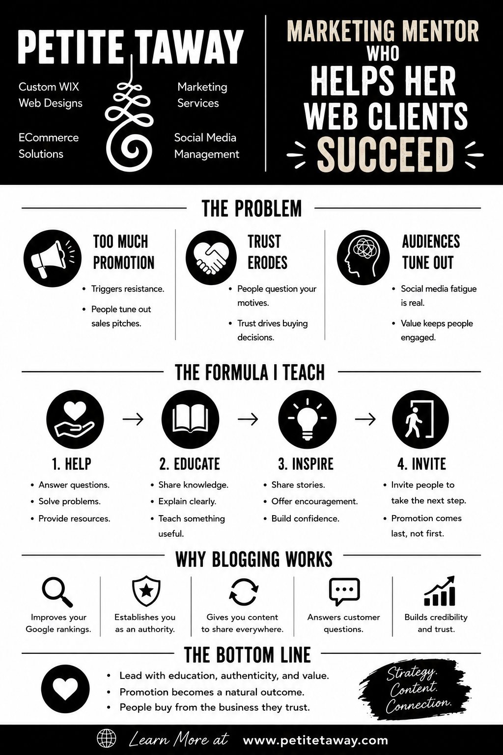 The Biggest Marketing Mistake I See Small Business Owners Make. When I first meet with a new client, I almost always hear the same concern:
"I don't want to sound like I'm bragging."
Or...
"I feel like all I do is promote my business, and people are probably tired of hearing from me."
If you've ever felt that way, you're not alone.
Read More:
https://tinyurl.com/34hmmf39