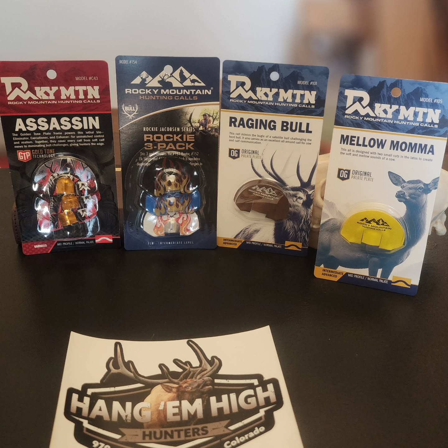 Stocking up for September. My two favorites - mellow momma & raging bull have been in my arsenal pretty much since they were released. This year I am expanding the arsenal with the Assassin series and the Rockie Jacobsen series. Practice practice practice so that there are 0 mistakes in the field. Good thing all I have to annoy is my dogs and they dont get annoyed they join in! ðŸ¤
Go to Rockymountainhuntingcalls.com for all your elk calling needs! #CallTheGame #RockyMountainHuntingCalls #HangEmHigh