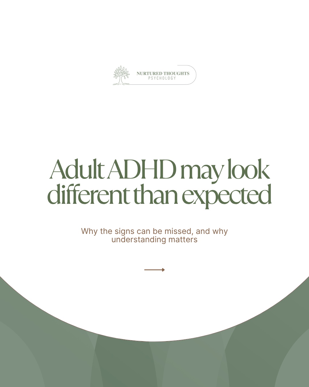 It can be confusing when ADHD looks less like disruption and more like quietly using twice as much energy to get through the same day.
For many adults, it looks like constantly trying to keep up, starting tasks but struggling to finish them, feeling overwhelmed by ordinary admin, or needing far more effort than others realise just to stay organised.
This can be especially hard to recognise when life looks “fine” from the outside. You may be working, studying, parenting, managing responsibilities, and still privately feeling like everything takes more effort than it should.
ADHD is not a character flaw. It is not a lack of intelligence, effort, or discipline. And it does not need to look dramatic before it is worth understanding.
An assessment can help clarify what is happening, whether ADHD is part of the picture, and what kind of support may be useful.
Save this for yourself, or send it to someone who may be wondering whether their experience fits.
Learn more here:
https://www.nurturedthoughtspsychology.com.au/adhd-assessments
