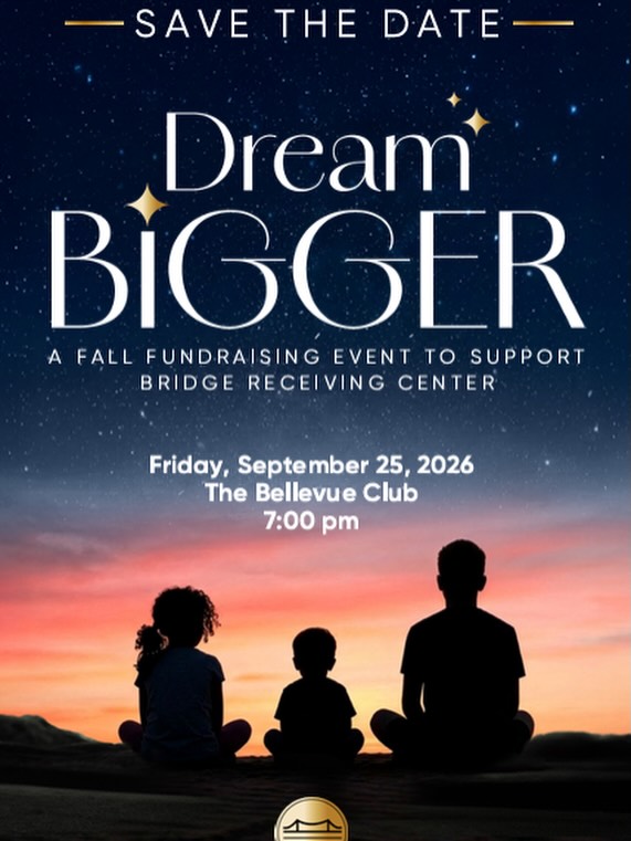 You are invited to join us this fall as we Dream Bigger for the children of Bridge Receiving Center. To attend in person, use the link in our bio. To participate from afar, stay tuned for more details to follow!
#dreambigger
#traumacare
#fostercare