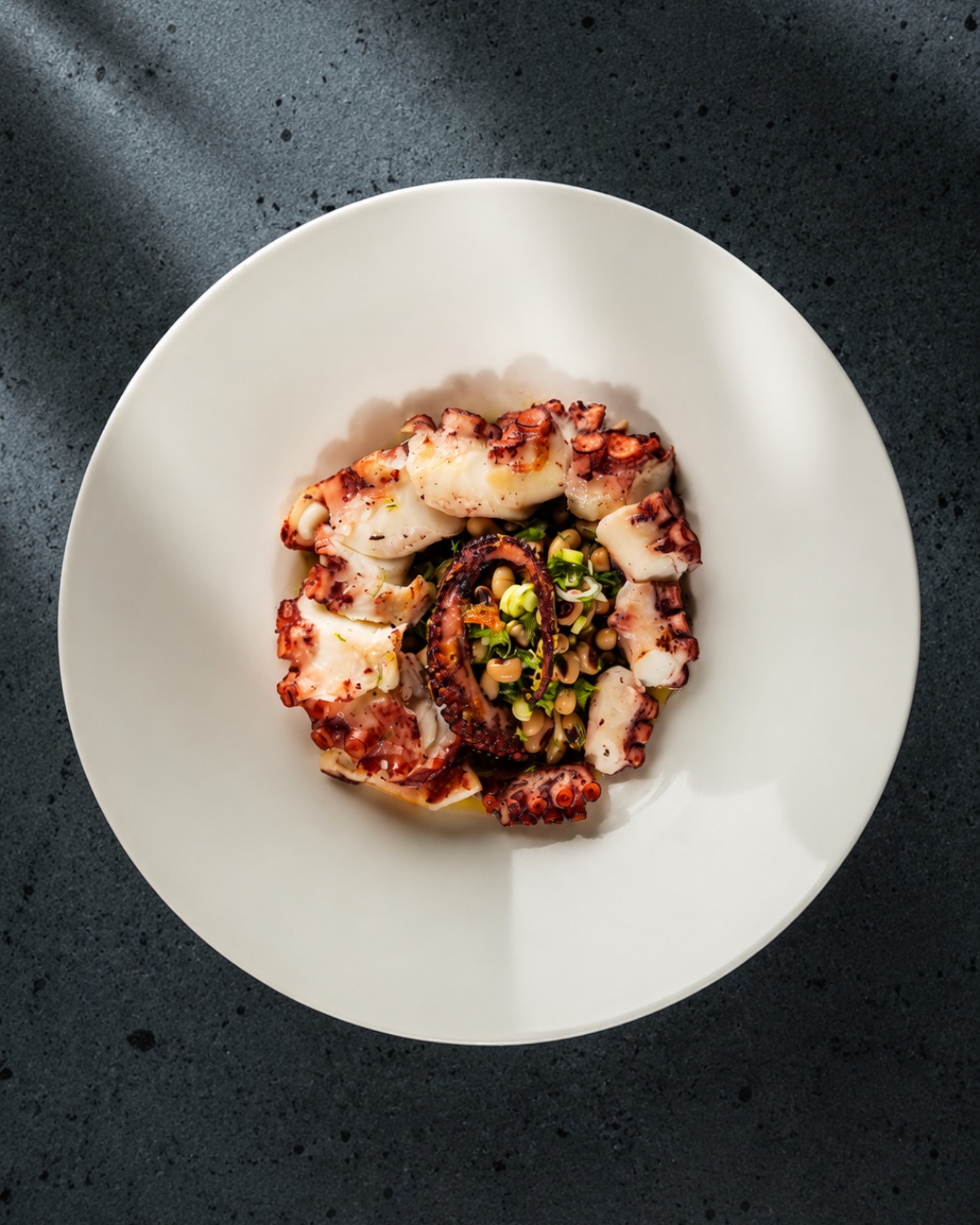 For Chef Nicholas Poulmentis, great cooking starts with simple, excellent ingredients.
Take his octopus with black-eyed pea salad; a dish that was a star at last year’s NYCWFF.
Fresh herbs and sea salt: humble components, handled with care, unmistakably Greek.
Brilliantly Chef Nicholas Poulmentis.
Yours soon at Kythira NP.
Share with those who want to experience Kythira NP.
#KythiraNP #NYCRestaurant #GreekCuisine