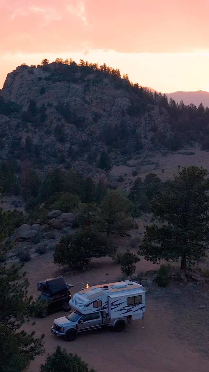 No Better Campsite
Leaving the amenities of a @hostcampers Mammoth on a Black Edition F-550 to enjoy the fire at sunset, even if there’s a Stage II burn ban (also made possible by @lavaboxcampfires with their burn ban-approved propane-fueled fire pits).
After spending some time with this setup, it’s hard to argue its elite status.
Our Black Edition F-550 gets you there - & the Host Mammoth makes it worth staying.
More to come.
Start your dream truck camper plans today
sales@elevationoffgrid.com
(720) 900 - 3159