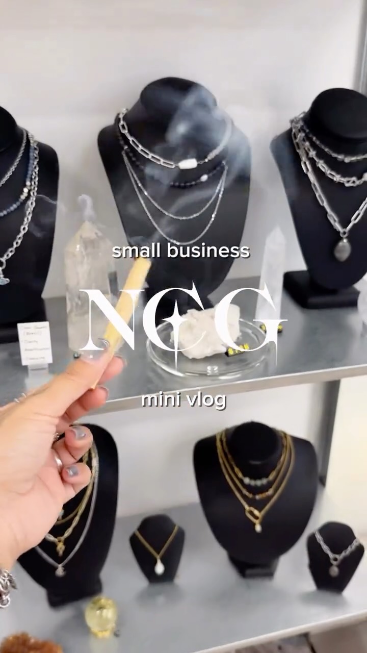 Another small business mini vlog of what a week running NCG looks like ✨
It’s been a crazy July so far and I’m so grateful for everyone’s support and patience as I slowly fulfill orders alongside everything else 😮💨
More handmade wares are coming to our website and our nyc showroom very soon!!
Thanks for being here 🖤
——————————
NYC small business, handmade crystal jewelry, nyc jewelry designer, slow independent jewelry, one of one jewelry