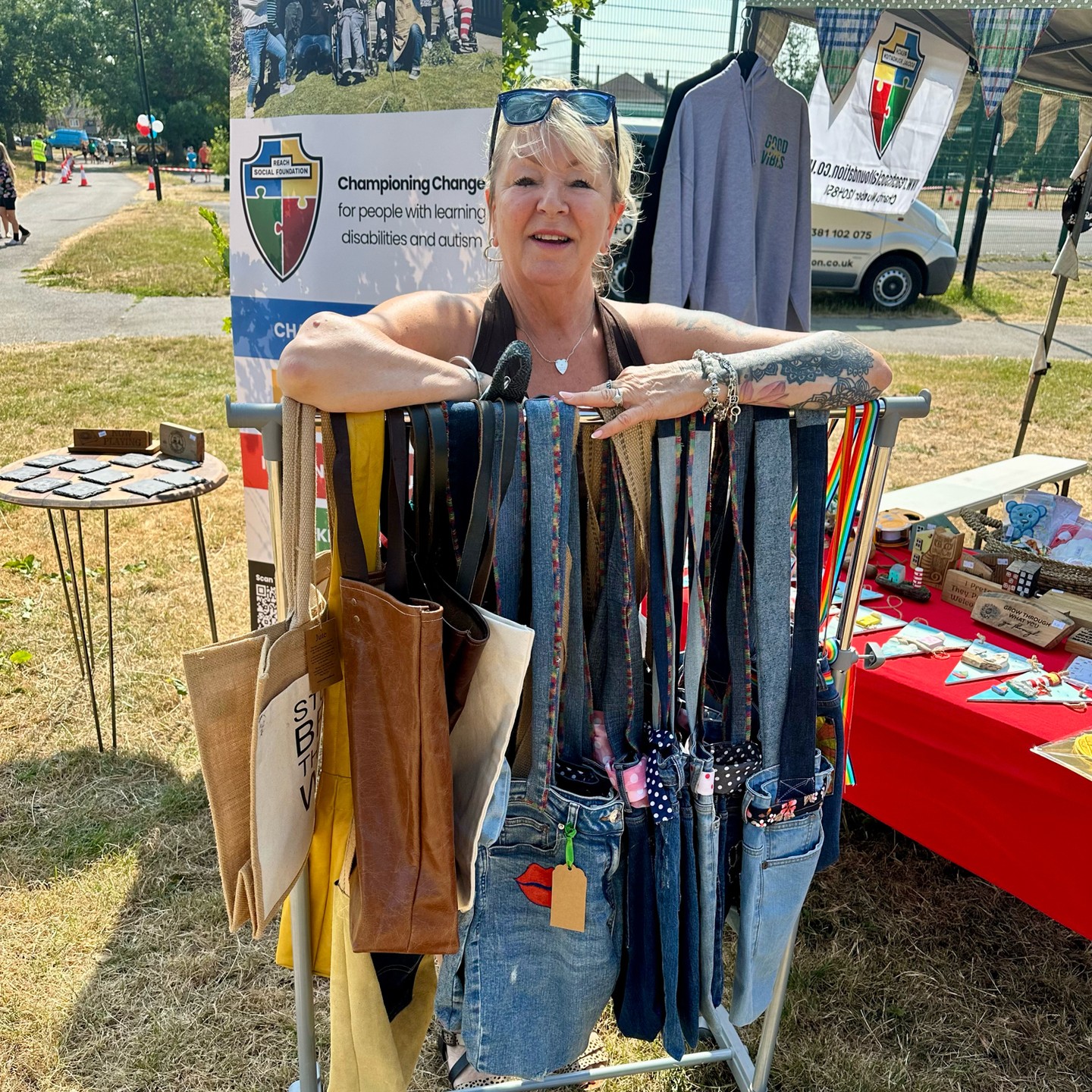 🌟 Wow… what can we say? Days like today remind us just how incredible our community really is! 💙
REACH had a fantastic time attending the Big Day Out at Mansel Park, and what an amazing event it was! It was wonderful to see so many people there, and it’s clear that all the hard work and dedication that went into organising such a special day truly paid off.
We would like to say a huge thank you to everyone who came along, supported the event, and stopped by to visit REACH.
Thanks to your generosity, we raised an incredible £285! 🎉 Every penny will be invested back into our service, helping us purchase new equipment so we can expand the range of products we make and sell.
Your support means the world to us, and together we’re helping REACH continue to grow and create even more opportunities.
Thank you once again—we can’t wait to see you all at the next event! 💙