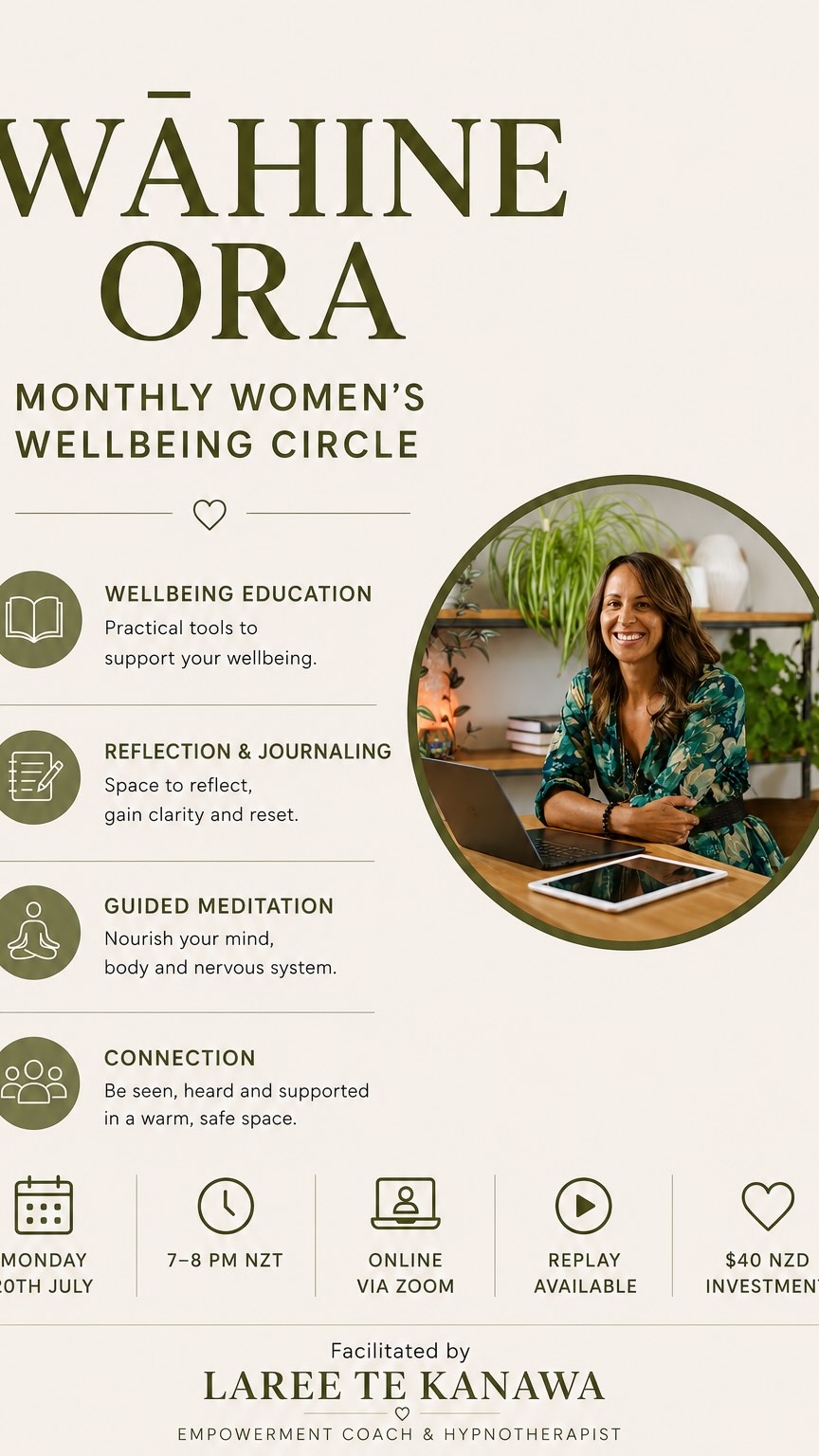 ✨ What a beautiful first Wāhine Ora gathering. Thank you to all the wāhine who joined us and took time for yourself. 💛
A few reflections and feedback from our first session are in this reel.
🌿 Wāhine Ora, Womens Wellbeing Circle
📅 20th July
🕖 7–8pm NZT
💻 Zoom
🤍 All wāhine welcome
To join, link in the bio.
Take 1 hour each month to pause, reconnect with yourself, and fill your own cup, alongside a supportive community of women.
#WahineOra #TeWhareTapaWhā #hauora #selfcompassion wellbeingjourney