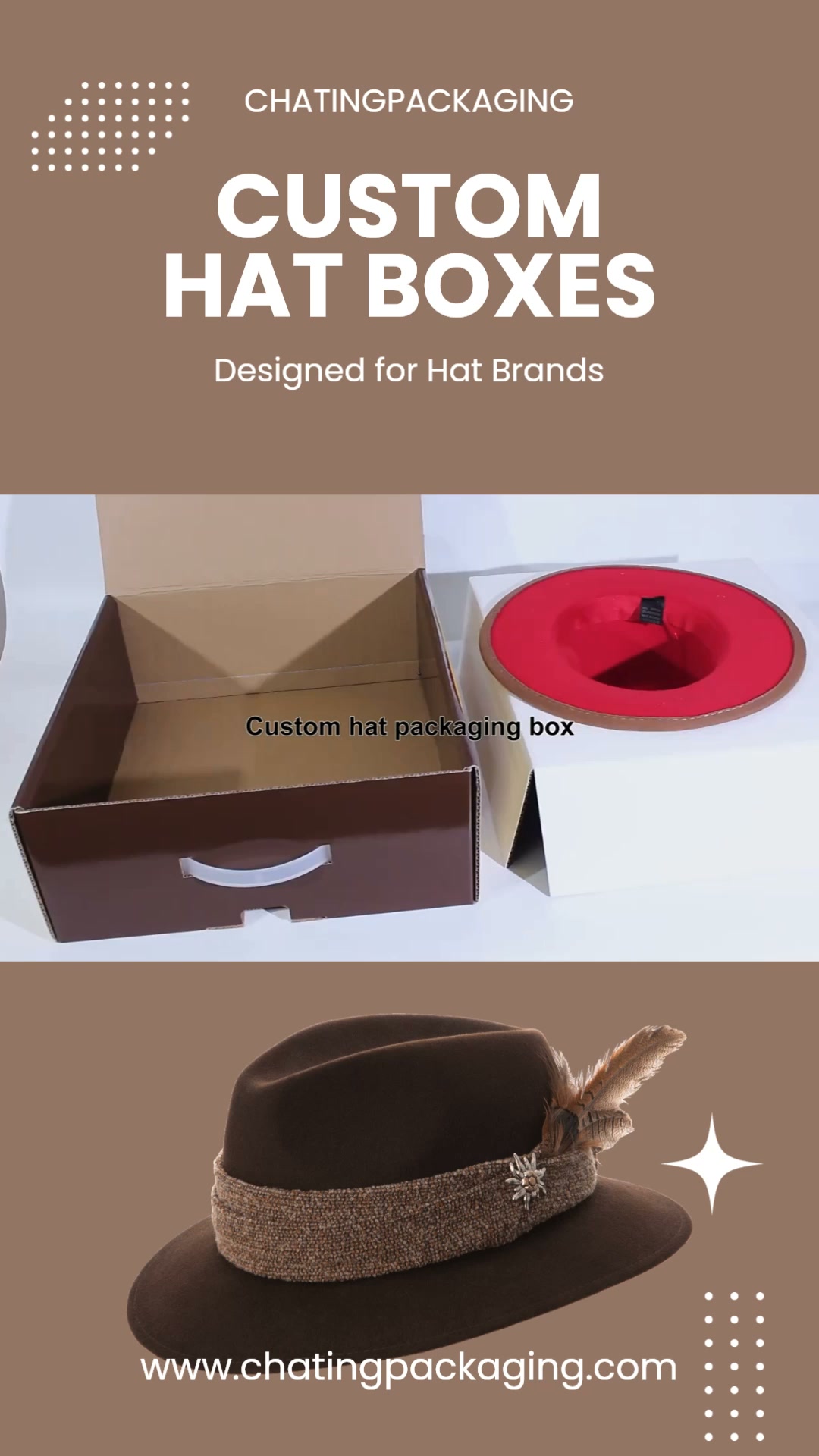 Great packaging does more than protect your hats. It speaks for your brand.
#CustomHatBoxes #HatPackaging #CustomPackaging #HatBrand #HatMaker #BrandedPackaging #LuxuryPackaging #PackagingDesign #WesternHat #FedoraHat #SmallBusinessPackaging #PackagingSupplier #hatbox #chatingpackaging