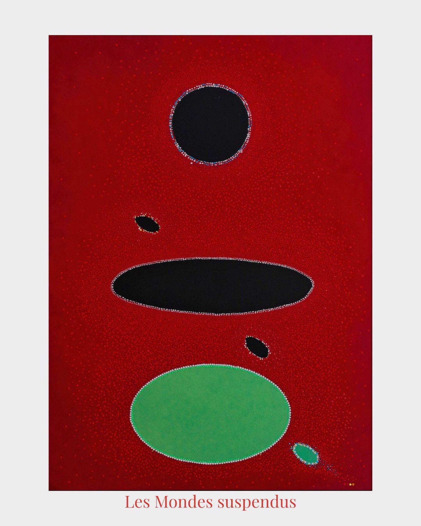 « Les Mondes Suspendus « : Quelques formes, des points et l’espace pour que chacun y projette ses propres voyages. À découvrir à Eze Village ! #artabstraitgéométrique #artcontemporainfrançais #f.suzanne #ezevillage