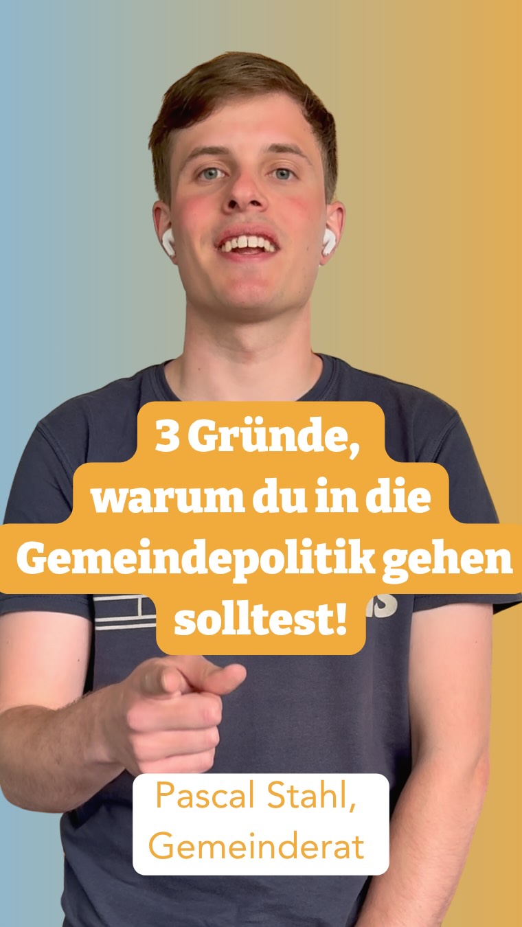 Pascal Stahl ist der jüngste Gemeinderat in Fischbach Göslikon und im ganzen Kanton Aargau.
Aus eigener Erfahrung weiss er: Es gibt viele gute Gründe, bereits in jungen Jahren Verantwortung zu übernehmen und ein öffentliches Amt auszuüben.
Seine Botschaft ist klar:
«Bei mir hat es geklappt und das kann es auch bei dir!»
Willst auch du etwas bewegen? 🚀
👉 Link in der Bio
#Gemeinde #Engagement #Politik #Schweiz #Mitmachen