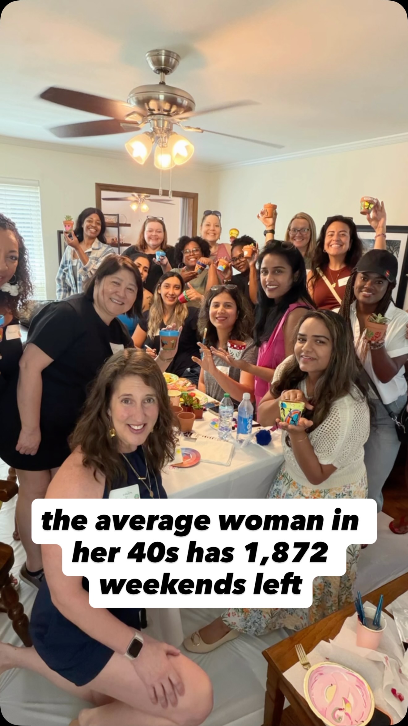 You only get so many weekends.
🪴 This morning was spent making new friends, painting flower pots, sharing laughs, and remembering that community is one of the best investments you can make in midlife. 💜
How are you spending your weekends?
winona succulents planter painting midlife women perimenopause menopause brunch creative artistic