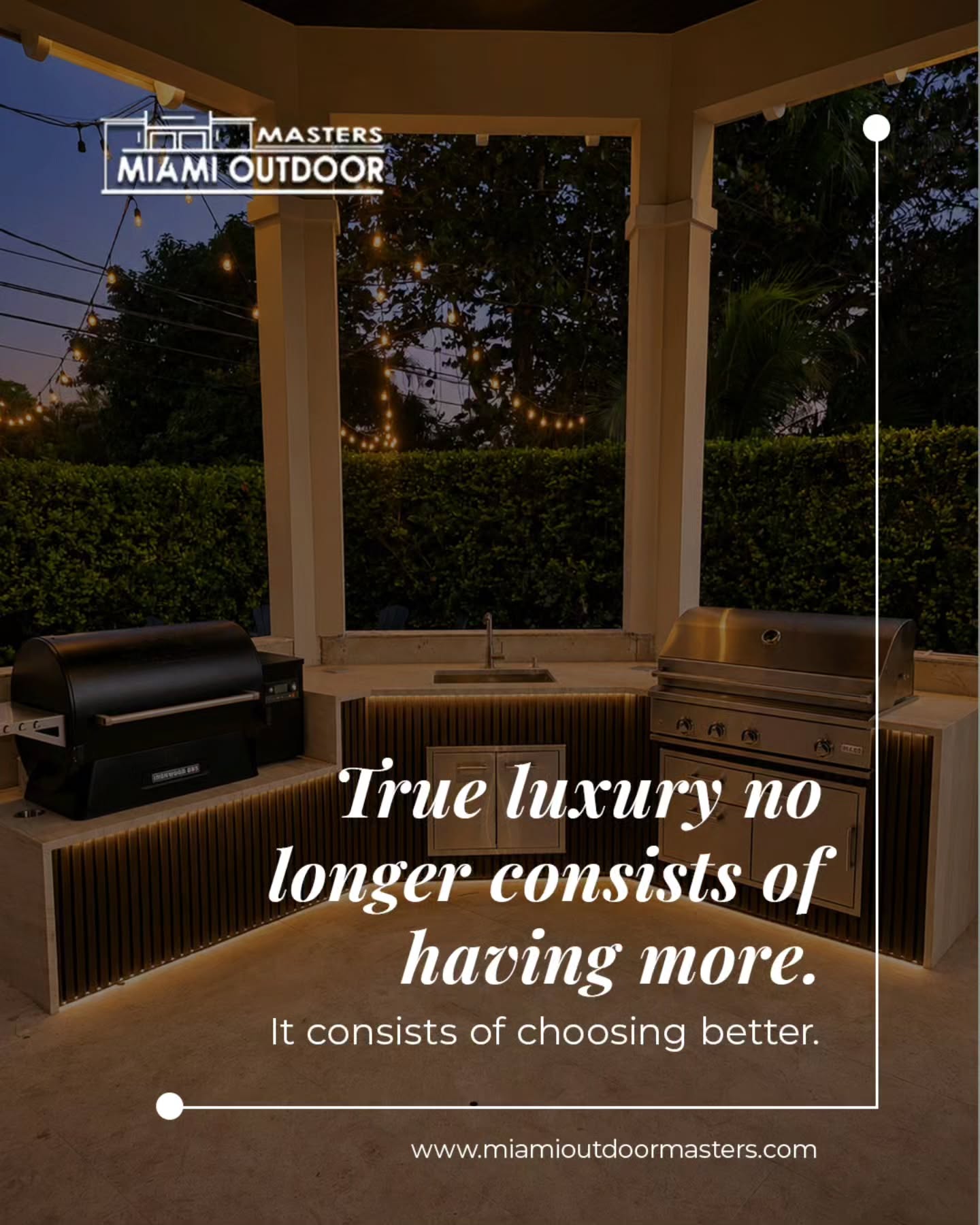 A spectacular design is no longer enough.๐ก
Homeowners are looking for quality materials, durability, and peace of mind.
Because an outdoor kitchen should look amazing today...
Send us a DM ๐คณ305 615-5335 #OutdoorKitchenDesign #MiamiRealEstate