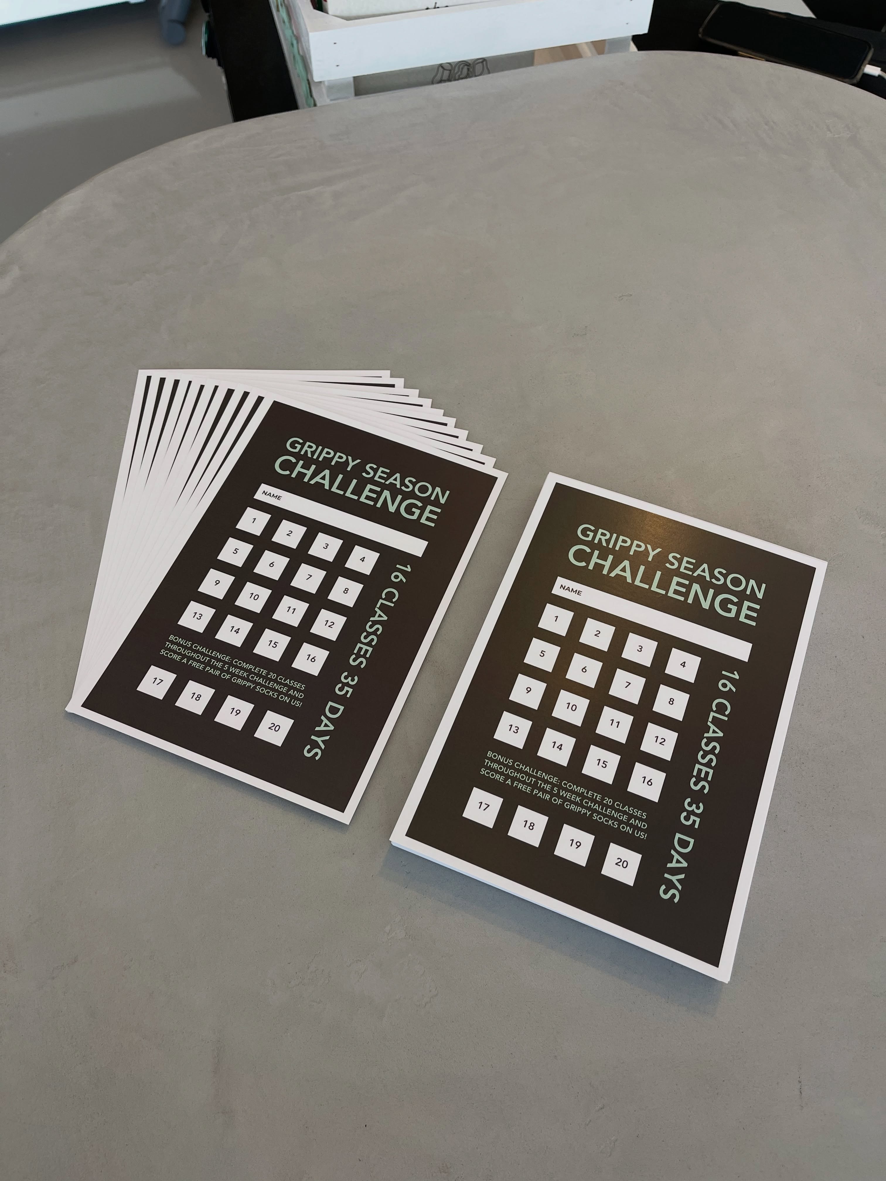 We are SO challenge ready 🤍 Be sure to grab your challenge card on your next visit 😌