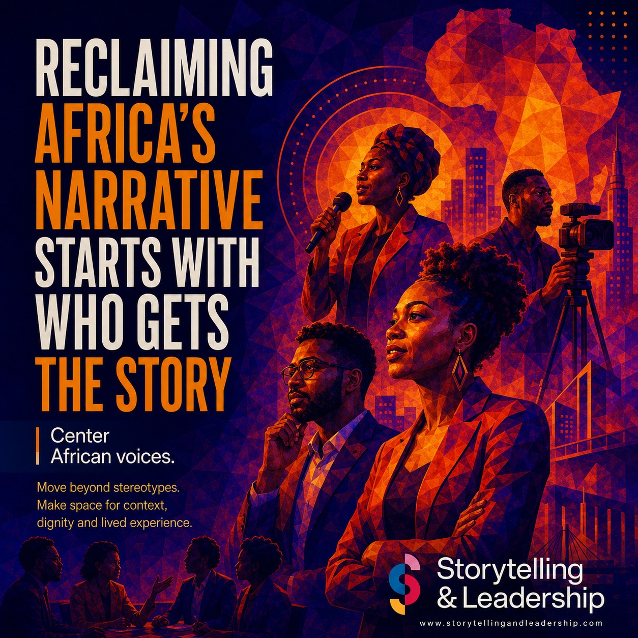 Africaās story cannot be reduced to a stereotype, a headline or an outsiderās perspective.
Organisations need narratives that reflect their purpose, people and lived realities.
Clearer stories create stronger cultures, deeper trust and greater influence.
Follow S&L on socials and visit storytellingandleadership.com
for more info on our masterclasses and workshops.
.
.
.
#AfricanVoices #Leadership #Storytelling #NarrativeChange #masterclasses #workshops