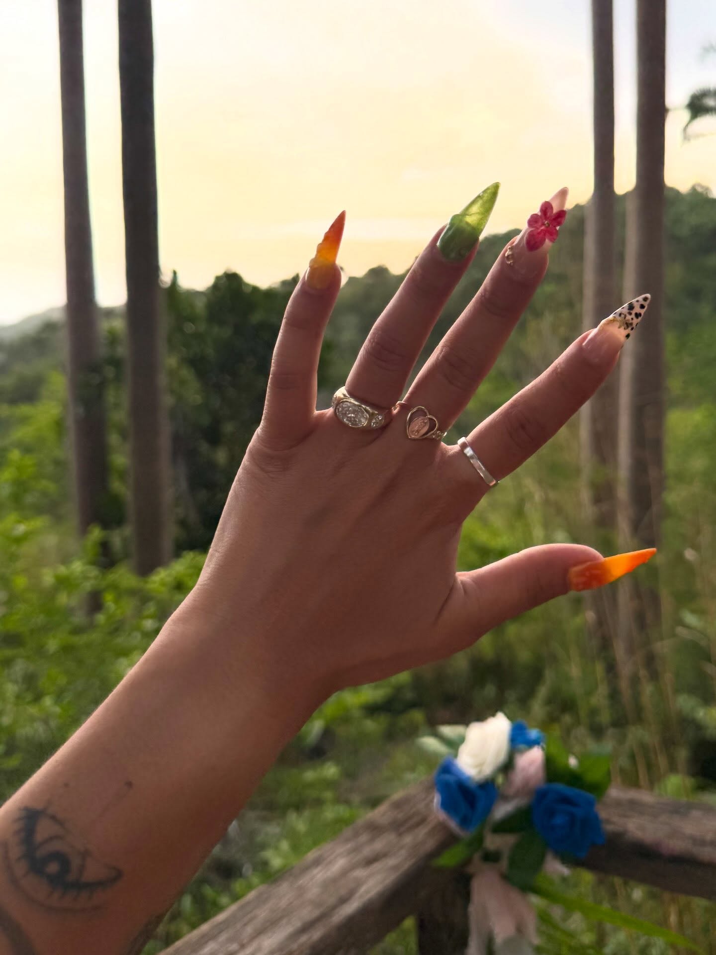 An engagement ring is a symbol of love and made from materials that are beautiful and strong enough to be worn for a full crazy adventure of a lifetime (s) ✨ And its creation should be as special as the time of your life that it’s being made from.✨ When you bypass the showroom cases and work directly with a jeweler—especially one recommended by a trusted friend—the entire experience changes. It becomes a collaborative, creative process where the details of the setting, metal choice, and stones are selected with that intention. Instead of someone else’s mass-produced design, you get to build a piece with your craftsmanship and personal meaning behind it. This makes the ring truly yours, carrying a unique story that rides along with your guy’s love through alllll the years. ✨
These two beauties had an idea of what they wanted and he took it from there. Together we created a ring that he pulled off a truly amazing proposal with. ❤️ A real stunner of a center oval diamond sunk in gold, set east/west and two round diamonds on a knife edge sculpted band. Couldn’t be happier for these two beautiful humans and the story they’re living together. ❤️❤️ @briannamorales @cornchipbby