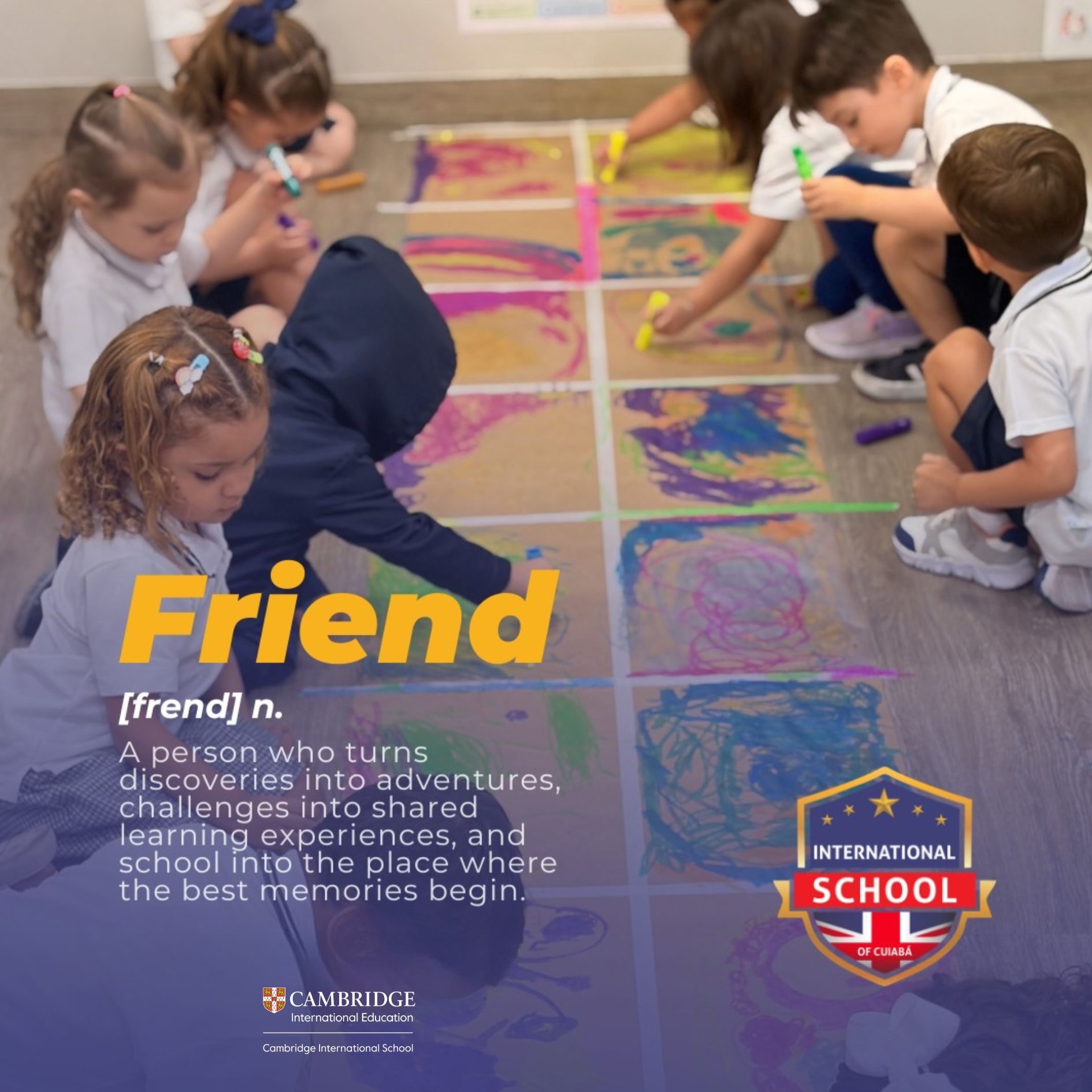Friendship turns everyday moments into lasting memories. Whether it’s learning something new together, encouraging one another, or celebrating every achievement, these connections help students grow with confidence, kindness, and joy.
This Friendship Day, we celebrate the bonds that make learning more meaningful and every day a little brighter.
Happy Friendship Day! 🧡
.
A amizade transforma momentos do dia a dia em memórias para a vida toda. Seja aprendendo algo novo juntos, incentivando uns aos outros ou celebrando cada conquista, esses laços ajudam os estudantes a crescer com confiança, gentileza e alegria.
Neste Dia da Amizade, celebramos os vínculos que tornam o aprendizado mais significativo e cada dia um pouco mais especial.
Feliz Dia da Amizade! 🧡