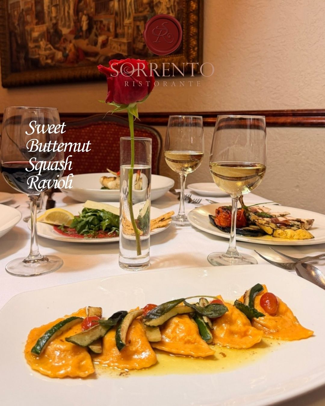 Golden ravioli. Brown butter. Crisp zucchini. Sweet squash. Fresh sage.
Proof that the most memorable meals don't need to be complicated, just beautifully made and full of flavor.
Join us today and savor one of Sorrento's favorites. 🇮🇹🍷
#htxeats #houstonfoodies #ravioli
#vegetarianfood #pasta