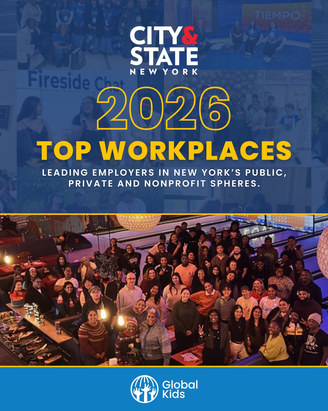 We are honored to be recognized for the second year as one of City & State New York’s Top Workplaces for 2026.
This recognition reflects the incredible people who bring our mission to life every day and the culture we continue to build together.
Thank you to our team for making our organization a place where employees can thrive!
#youthdevelopment #nycworkplace #cityandstate