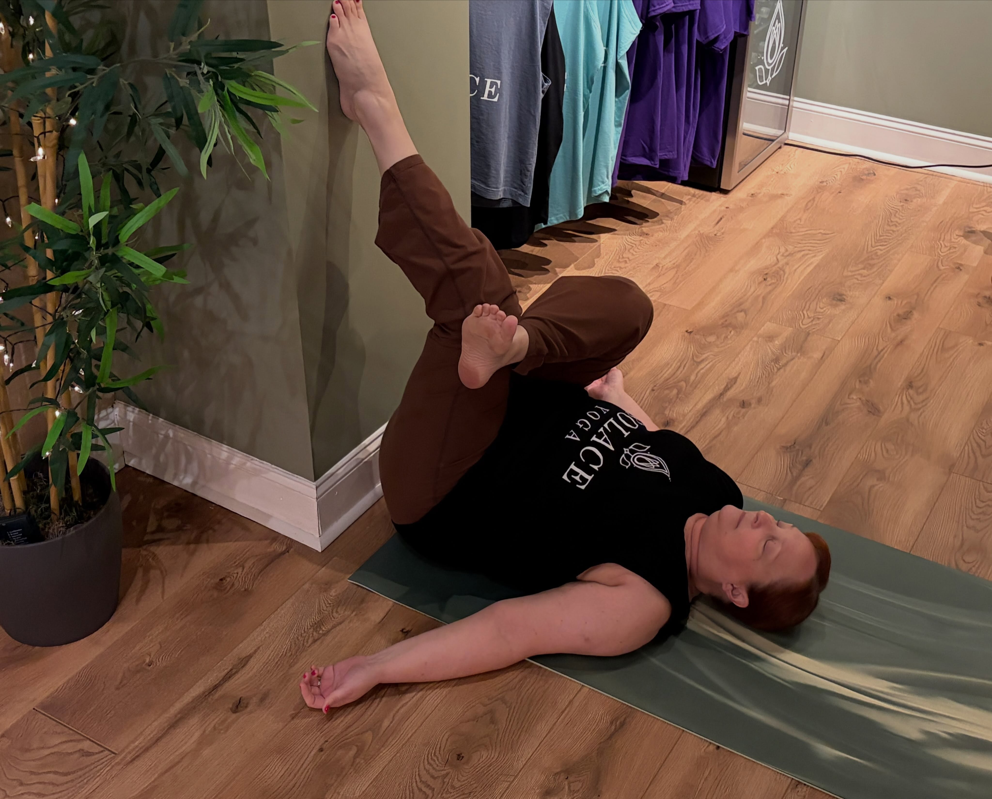 Stretching the piriformis can help release tension in the deep glute and hip area. Try:
* Figure Four Stretch â lying on your back, cross one ankle over the opposite thigh and gently draw the legs toward you.
* Seated Figure Four â sit tall, cross one ankle over the opposite knee, and hinge forward gently.
* Pigeon Pose â a deeper hip opener that can stretch the piriformis and surrounding muscles.
Move slowly and never force the stretch. You should feel gentle tension in the hip or buttockânot sharp pain. #solaceyogastudio #yoga #concordnc #charlotteyoga #harrisburgnc