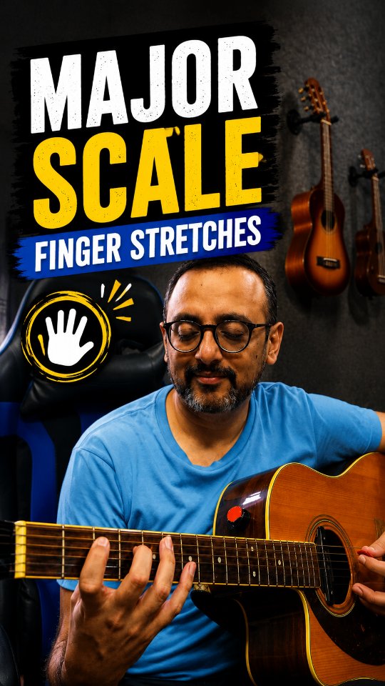 D Major Scale Finger Stretch Exercise #guitarexercise #guitarlesson #guitarteacher #guitartutorial #guitarforbeginners