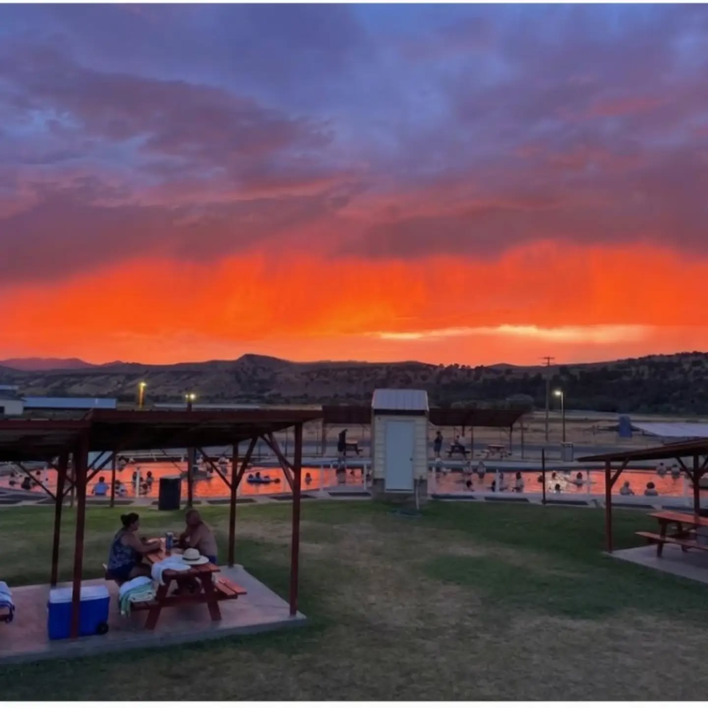 Beautiful evening at Bear River Hot Springs!!!!