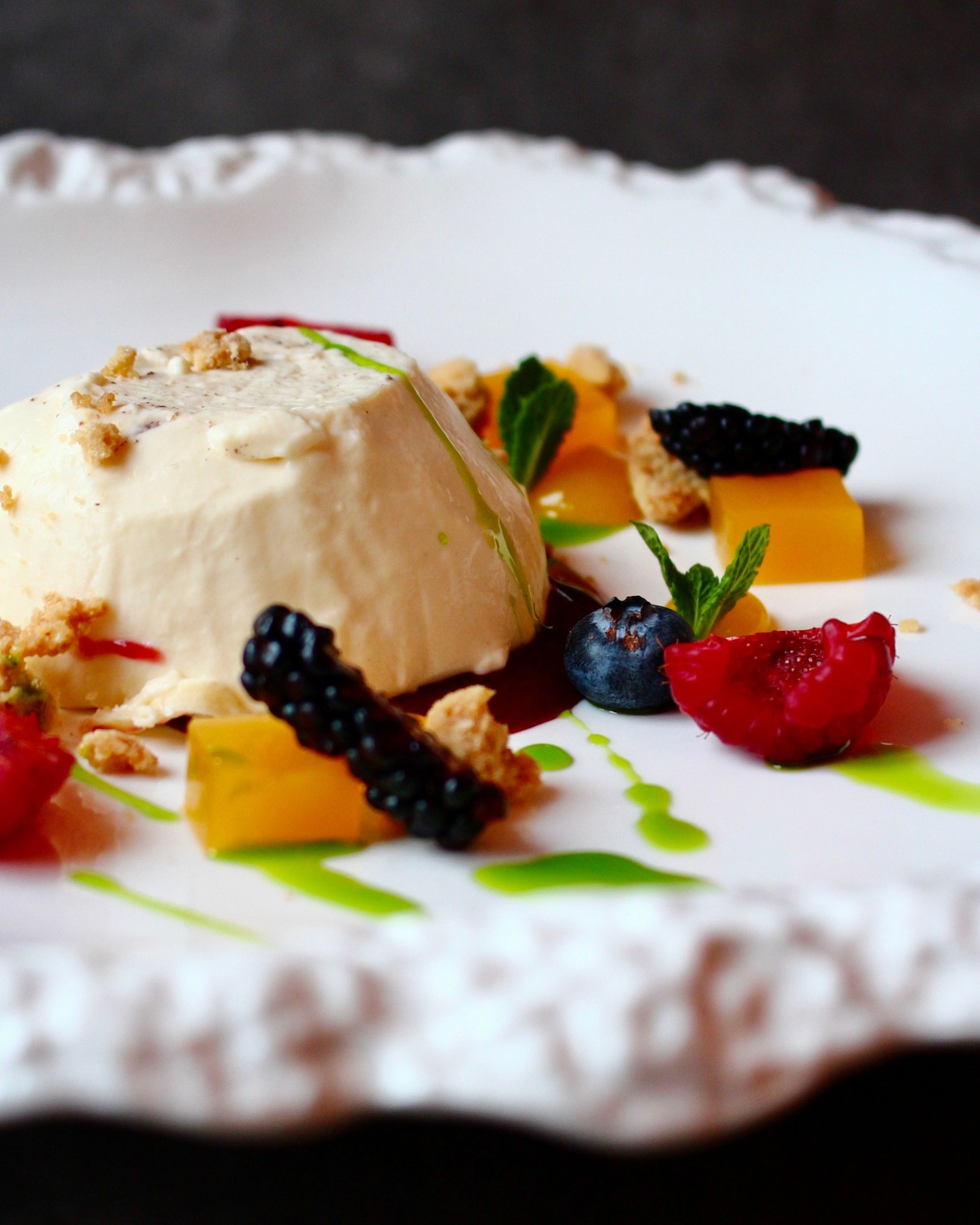 This Panna Cotta with Raspberry Coulis, Crispy Crumble & Fresh Berries is the perfect balance of silky smooth, refreshing, and irresistibly crunchy. Finished with vibrant mango gel and fresh mint, it's a show-stopping dessert that's as beautiful as it is delicious.
Whether you're hosting a dinner party or simply treating yourself, this recipe is made to impress. 💛
🌱 Perfect for flexitarians & vegetarians.
🍮 Creamy vanilla panna cotta
🍓 Fruity raspberry coulis
🥭 Smooth mango gel
✨ Crispy buttery crumble
🫐 Fresh berries & mint
Save this recipe for your next dessert craving and tag someone who would love a spoonful! 🍴
#Foodforflexitarians #FlexitarianFood #DessertLover #PannaCotta #BerryDessert #FoodInspiration