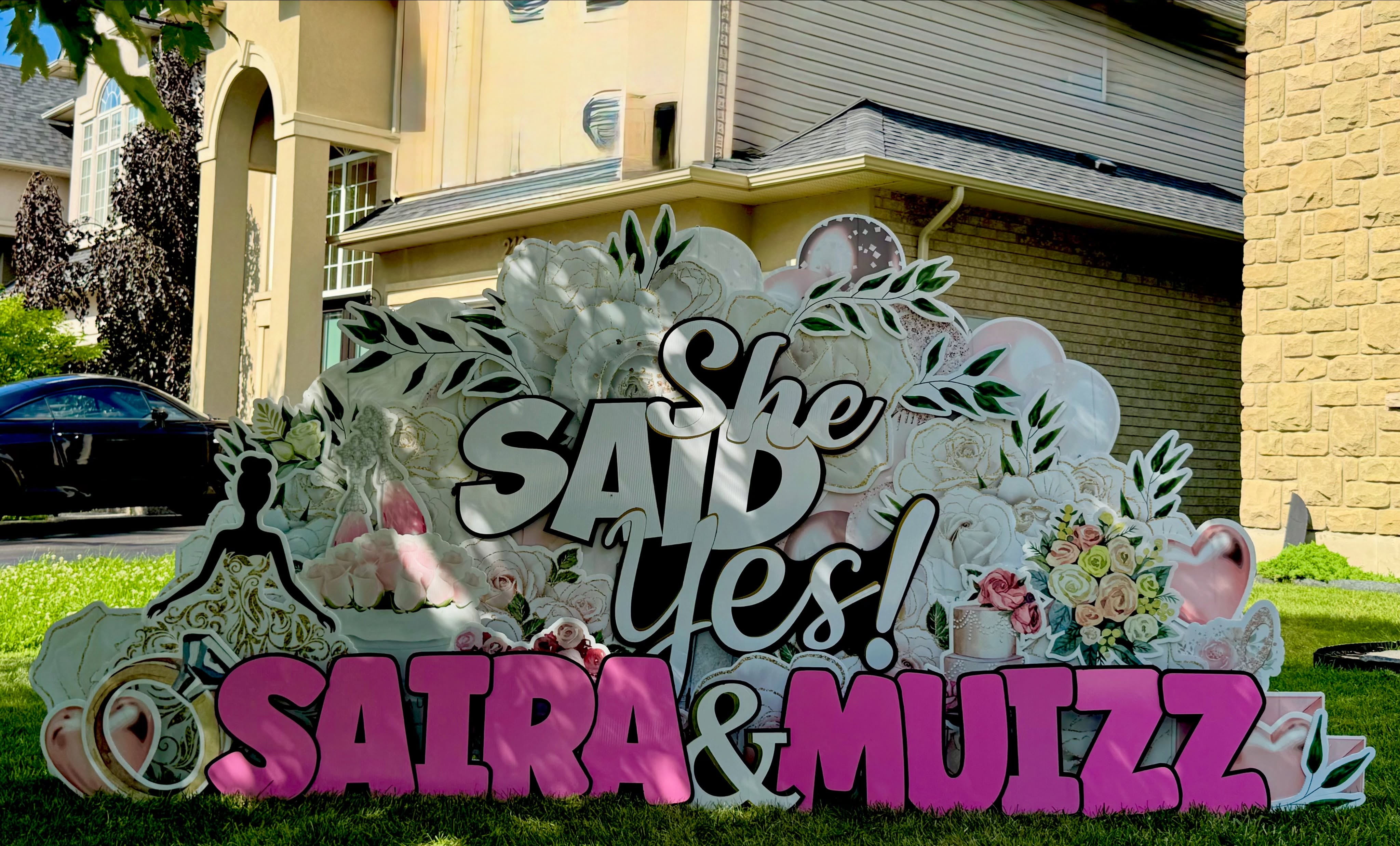 She said YES! ๐ฐโโ๏ธโค๏ธ
Congratulations on your engagement Saira & Muizz! ๐ฅ๐ธ๐๐
Thank you for having me on your lawn for your big day! ๐ฅฐ
www.nadinenoelledesign.com
#shesaidyes #lawnsignrental #hamilton #nadinenoelledesign #partydecorations