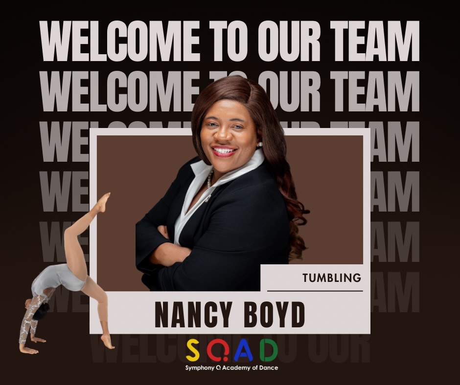✨ Welcome to the SQAD Staff, Miss Nancy! ✨
We are thrilled to welcome Miss Nancy B. to the Symphony Q Academy of Dance family as our new Tumbling Instructor! 🤸🏽♀️💫
As we gear up for our upcoming 2026–2027 Fall–Spring Dance Season, we are excited to offer Tumbling as part of our growing class offerings. We can’t wait to see our dancers build strength, flexibility, coordination, confidence, and new skills under Miss Nancy’s instruction!
Welcome to SQAD, Miss Nancy! We’re so excited to have you on our team! 💛❤️💙💚
✨ Tumbling will continue during our 2026–2027 Fall–Spring Dance Season! ✨
#sqadmgm #tumbling #dance #montgomeryal #newdanceseason