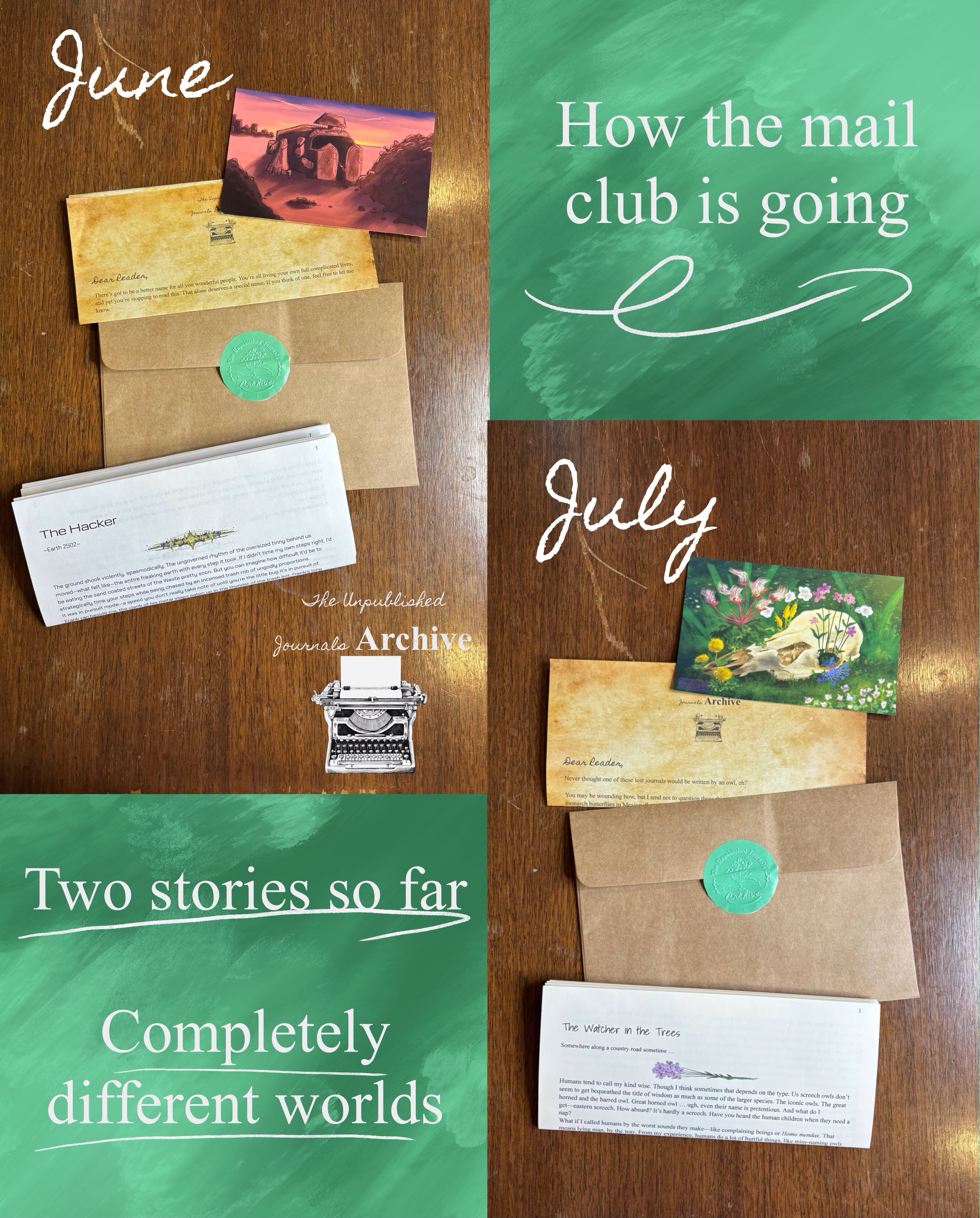 Guys, the mail club has been such a blast already. I’m stoked for more people to join in the adventure of it. Treat yourself with monthly escapism! Link in bio!
.
.
.
#escapism #shortstory #happymail #mailclub #treatyourself