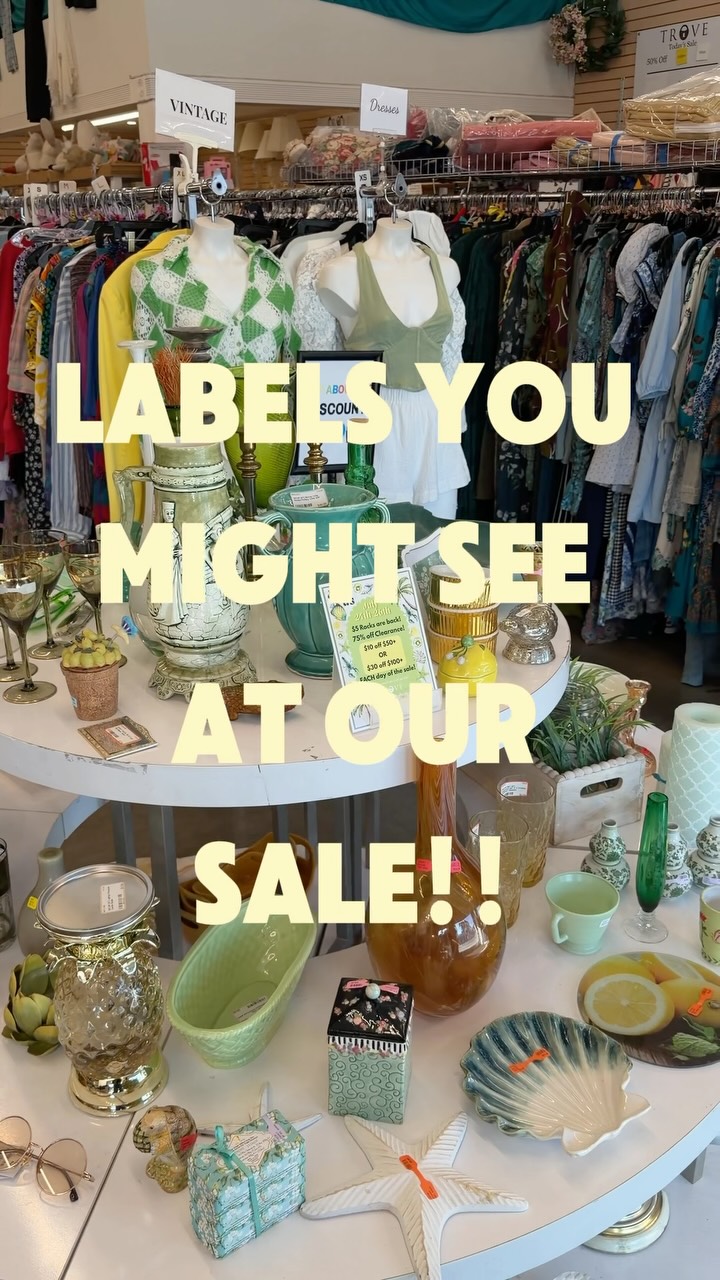 SEE YOU STARTING FRIDAY!!
#sale #consignment #hiddengemsla #thrifthaul #trovela