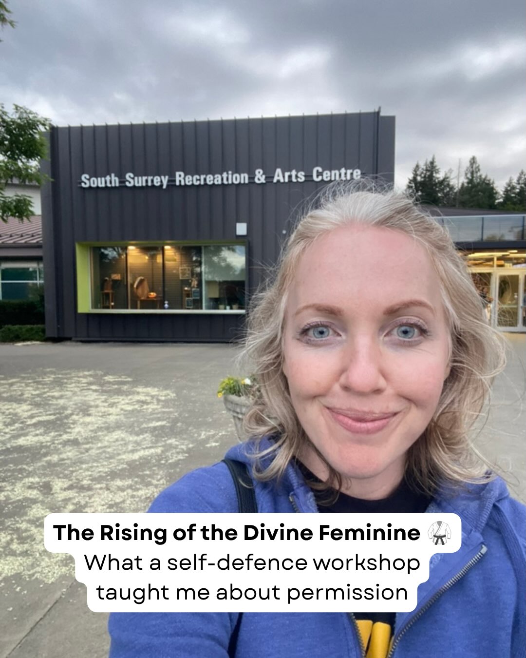 I’ve been sitting on writing this one for a bit — chastising myself for not doing it sooner. But as per usual, when I put the brakes on something, it’s for a reason.
Back in June I attended a free personal safety workshop, EmpowerHer, facilitated by volunteer female officers from the @surreypoliceservice . (Small world: turns out the lead instructor was an officer who came to facilitate a similar session at one of our Right To Play Youth Symposiums, as part of the Vancouver Police Services program. Funny enough I was even wearing my RTP shirt!)
About 40 women, ranging in age from 16 to 80, gathered to learn simple ways to keep ourselves safe and respond if we’re under threat. That in and of itself is is powerful.
But then you layer in the alchemy that takes place when you have professional women, who’ve dedicated their careers to keeping our communities safe, helping other women awaken their inner power, inner fire, inner permission — and something shifts in the whole room.
I felt it in myself too. I was surprised how timid my body was when the drills started, even though this wasn’t my first self-defence course, until I could feel something shift.
And it wasn’t until I was listening to a voice note from one of my teachers that it all clicked and I could write this post. This experience helped me, and perhaps others, to awaken and embody our divine feminine.
We all have divine feminine and masculine energies. This isn’t about gender. But I really believe we’re in a wave where the divine feminine is rising up, waking up, firing up.
Waking up after the p@tri@rchy has been shutting it down. Waking up and rejecting the expectation that those who’ve been socialized as women are supposed to be “polite” even when someone is bothering us.
That workshop gave us permission — not that we needed it, but ya, we sort of did — to “be rude.” To tell someone to back off. To protect ourselves.
EmpowerHer is hosting another workshop in Surrey this September. I highly encourage everyone — not just those who identify as women — to attend a #selfdefence workshop. And if you do, notice what it feels like to tap into that #innerpower .