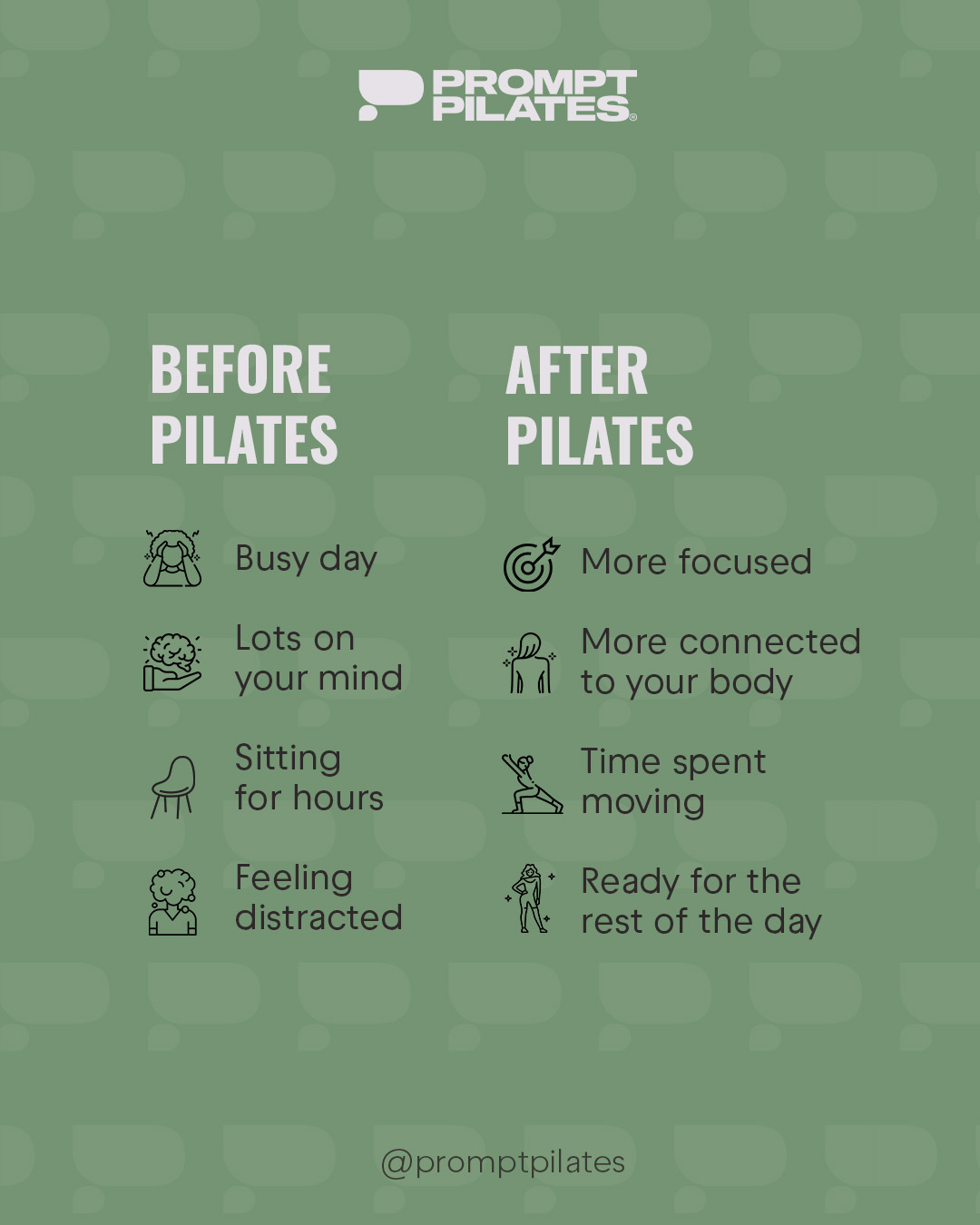 "Before a Pilates session, your attention can be pulled in a dozen different directions. Work, errands, notifications, and everything else competing for space in your day.
Then you take a little time to move.
For the next part of the day, your focus shifts to breathing, control, and paying attention to how your body feels. You leave having spent time moving, stretching, and doing something for yourself.
That feeling is one of the reasons so many people keep coming back to Pilates. "
#pilatesathome #matpilates #pilatespractice #homepilates
