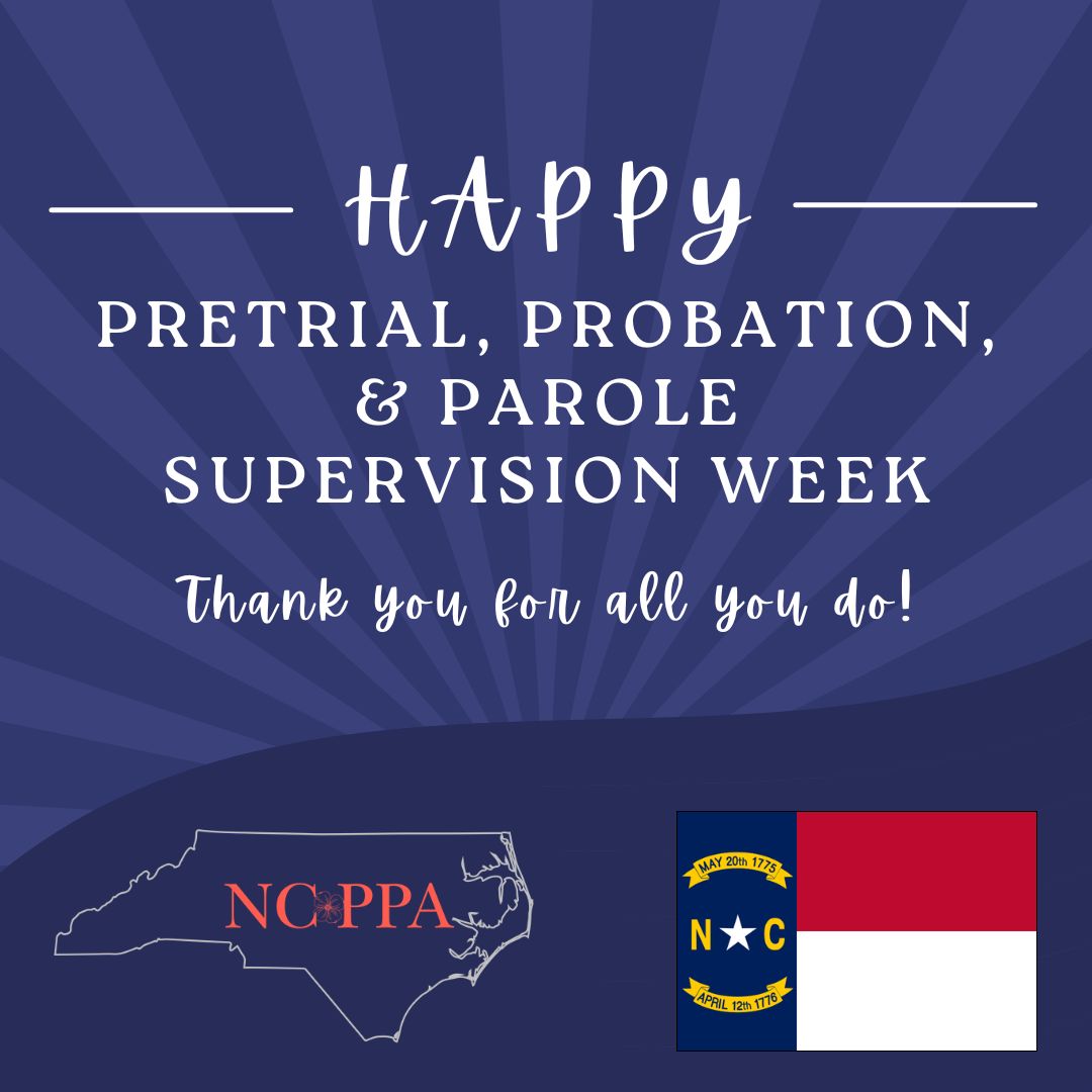 It’s Pretrial, Probation, and Parole Supervision Week, and we want to take a moment to shine a light on the incredible people who drive our mission forward.
To our NCPPA members across North Carolina: we see you, and we appreciate you.
Every single day, you balance the complex demands of public safety with the transformative power of rehabilitation. From building bridges with community partners to guiding justice-involved individuals toward better futures, your steady presence changes lives and strengthens our entire state.
NCPPA is honored to be your professional home—a space where we connect, sharpen our skills, and lift each other up.
Thank you for your grit, heart, and relentless commitment to doing the work that matters. We hope you feel celebrated all week long! 🙌💙
#PPSW #NCPPA #CommunitySupervision #PublicSafety #NorthCarolina