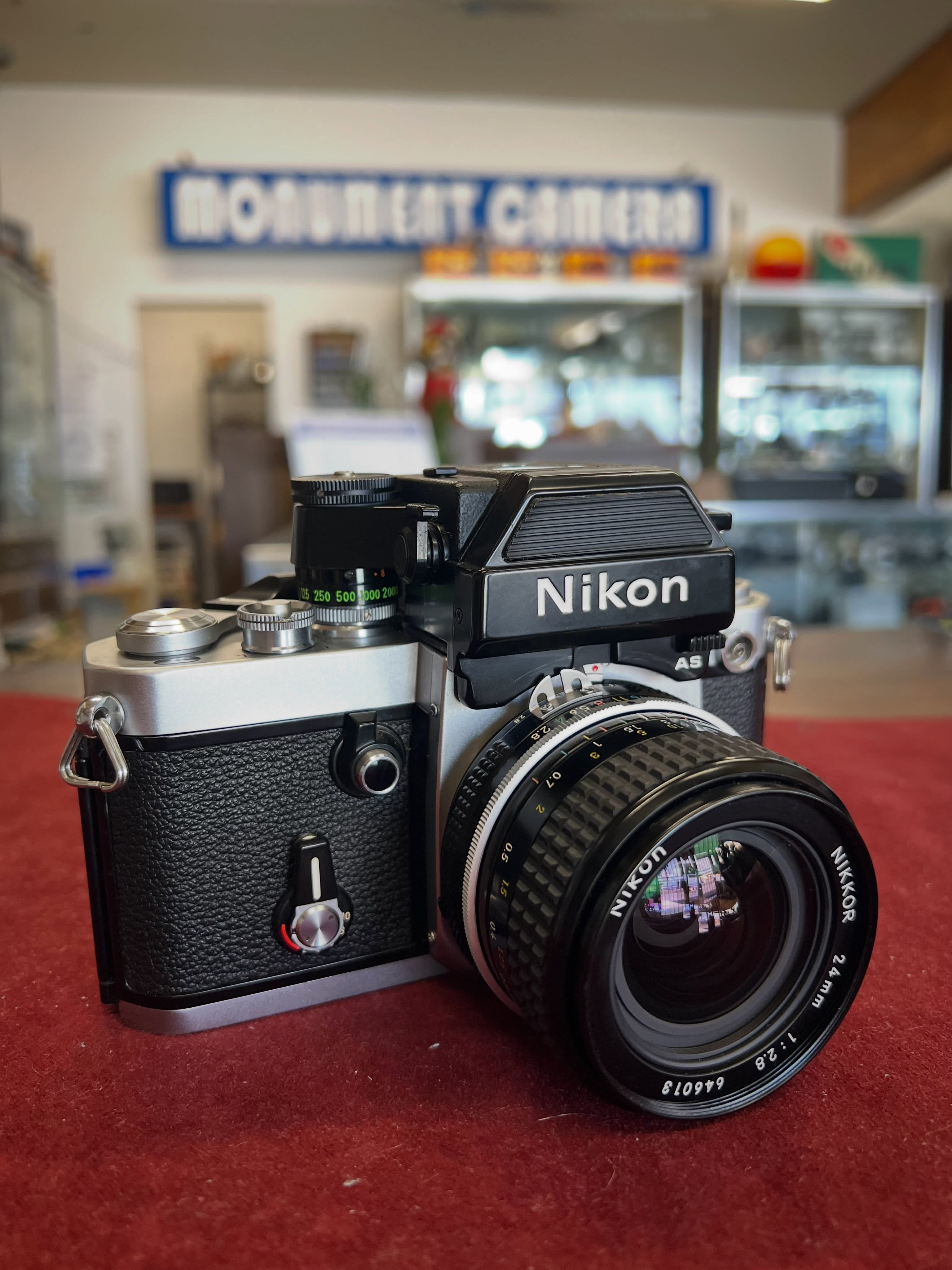 Gorgeous Nikon F2 AS. You don’t see many cleaner than this one. #nikonf2 #nikonf2as #35mmfilm #35mmphotography #camerastore