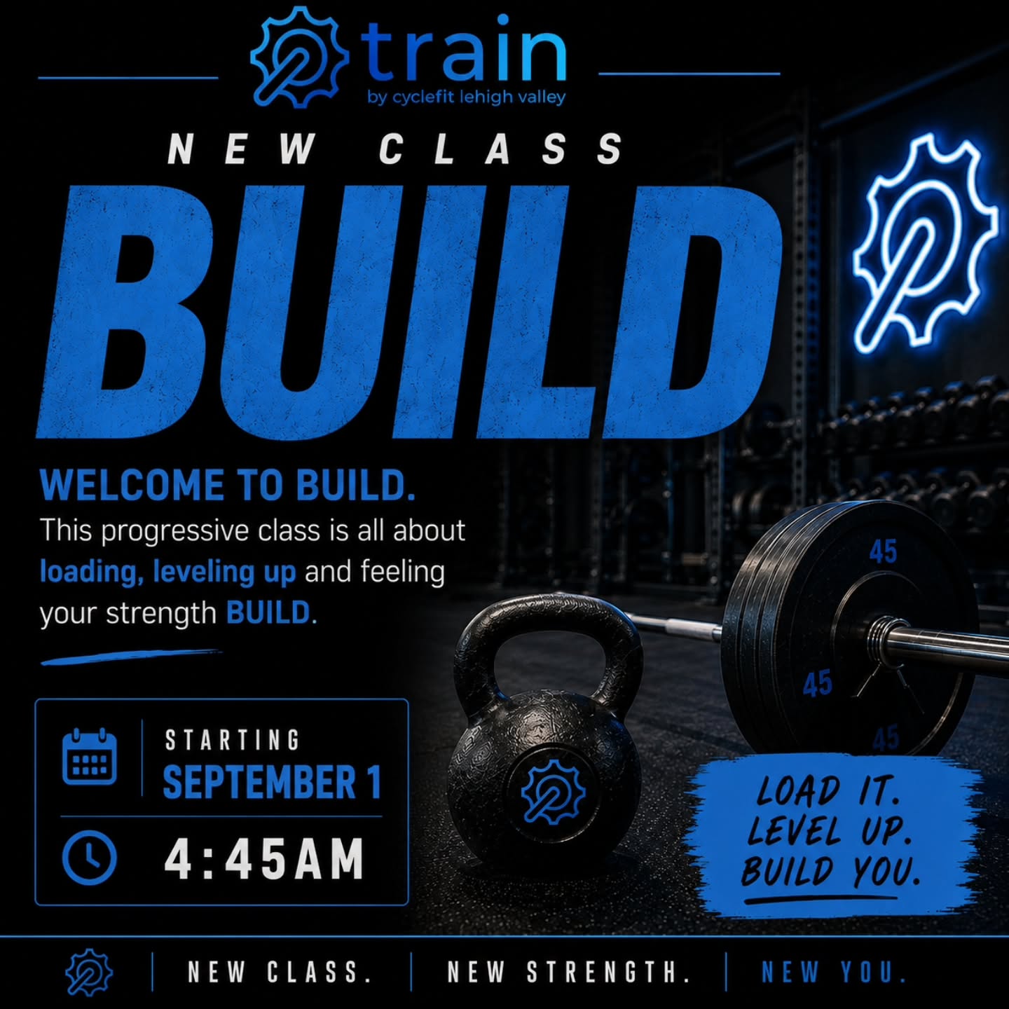 As summer starts coming to an end, we want to make sure you have something to look forward to. New classes, new coaches and maybe even a new studio. The first in our new is "TRAIN build". This class will replace our small group training sessions and lift classes on Tuesday/Thursday and allow more people to you guessed it...BUILD. Barbells, landmines and heavier dumbbells will be the norm in this class. And yes you can use your class packs to attend. #trainbycyclefit #letslift #eachotherup