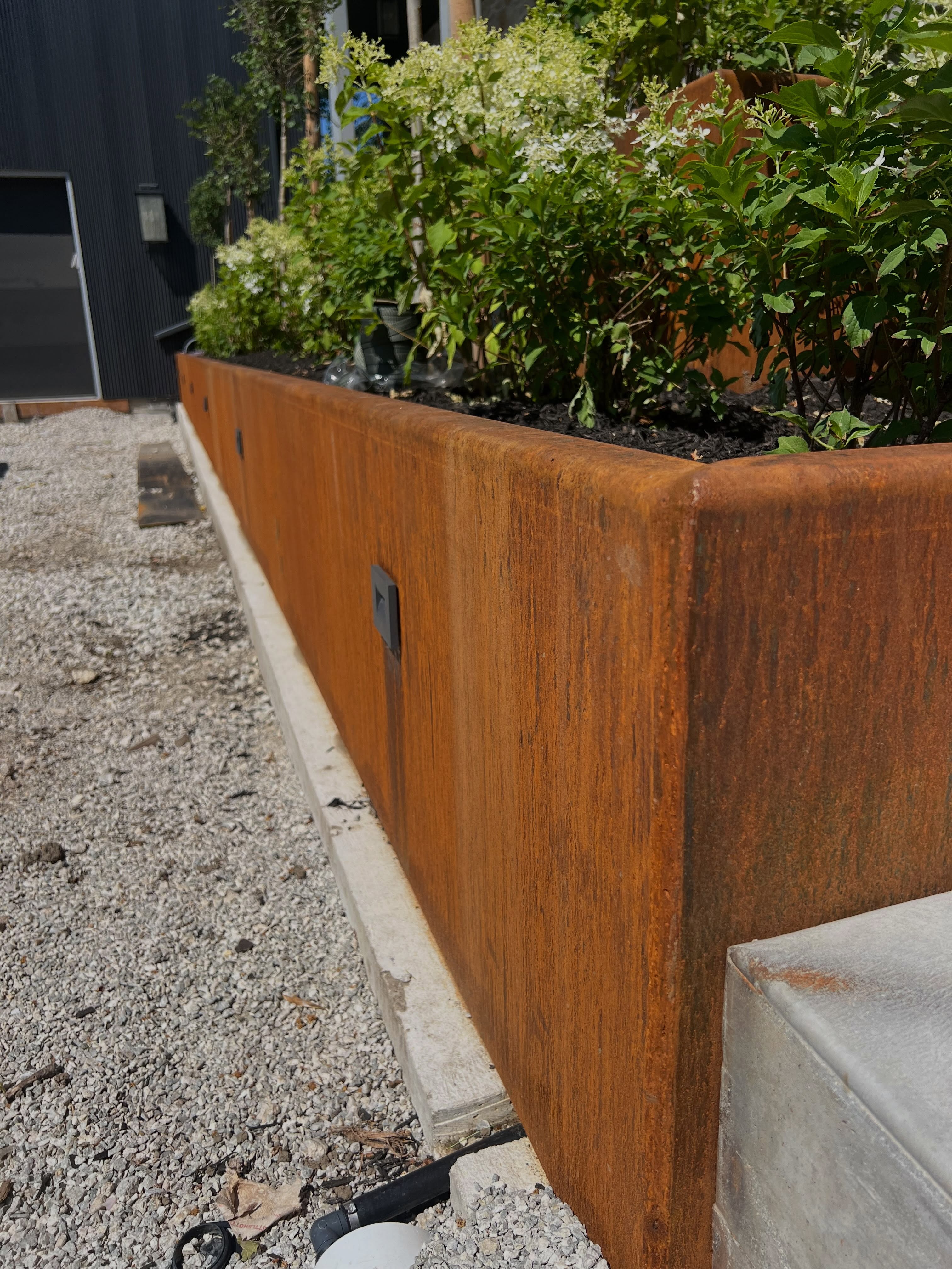 These planters are starting to colour beautifully. So happy to see them all planted now.