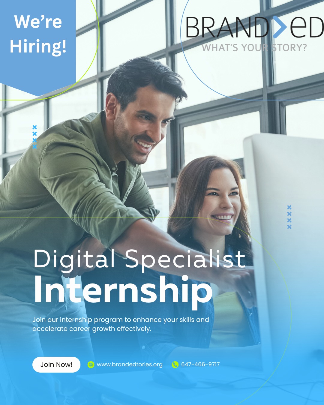 Kickstart your career with a BRAND>eD Internship! πβ¨ We're seeking a Digital Marketing Specialist Intern to create and implement social, digital, traditional, and experiential marketing strategies for diverse clients. ππ₯οΈ Part-time, up to 24 hours/week for 4 months, starting September 8th. Apply now to invest in your future and shape your professional journey!
Email: ron.caughlin@brandedstoriesinc.com or click https://1l.ink/4MKPZ7S
#DigitalMarketing #Internship2026 #CareerGrowth #MarketingJobs #JoinOurTeam
