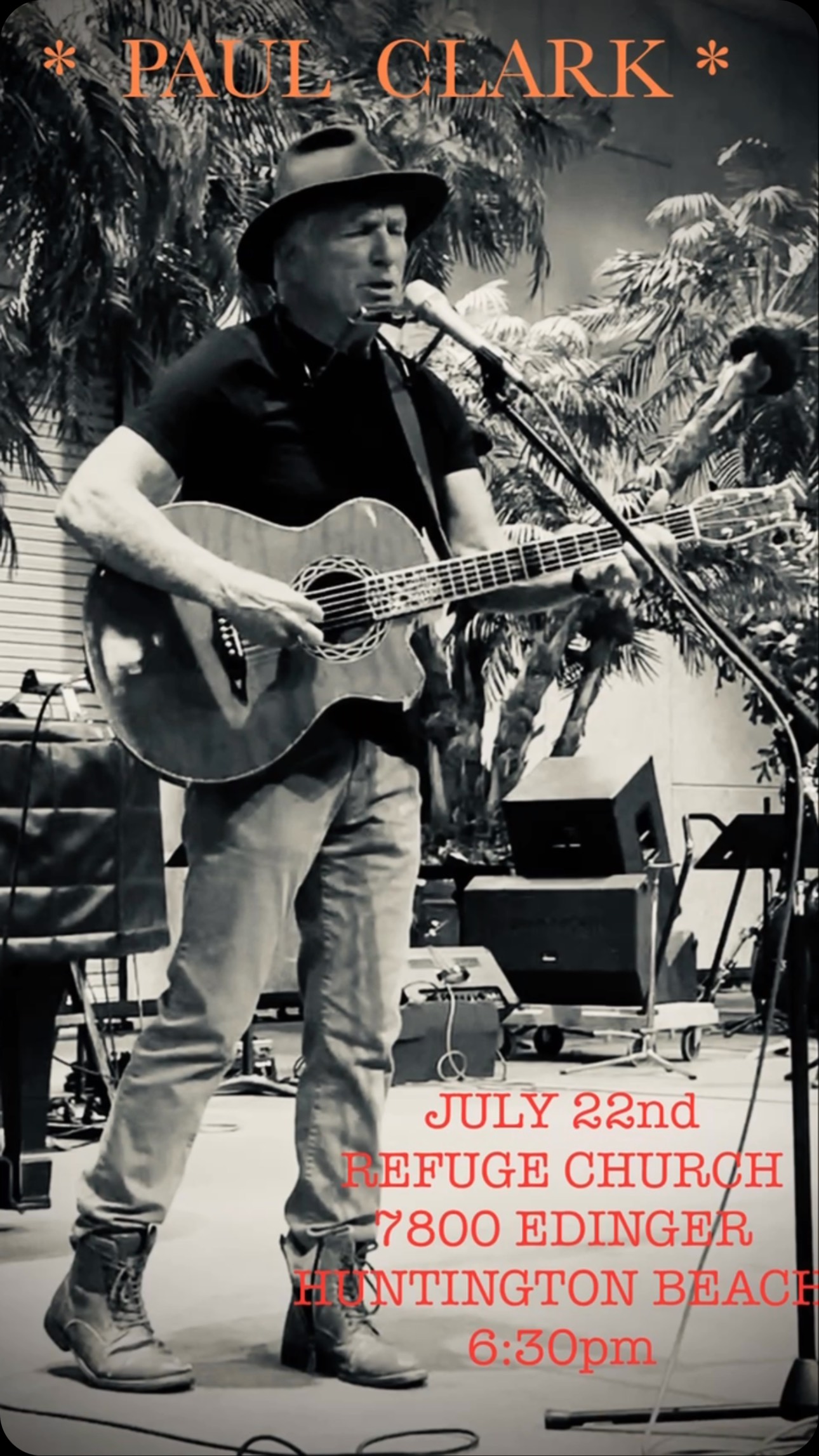 TONIGHT - WEDNESDAY JULY 22nd - I’LL BE SINGING AT REFUGE CHAPEL; 7800 EDINGER AVE.; HUNTINGTON BEACH, CA. 92647 6:30om. HOPE TO SEE YOU THERE