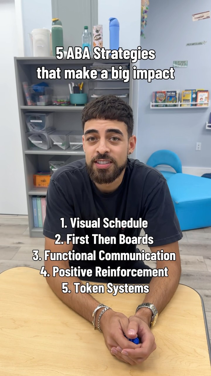 5 ABA Strategies with a big impact - list 5
Five simple ABA strategies that can make a big impact. 🙌
Every child is different, which is why these tools are always individualized to meet each learner’s needs.
💬 Which one should we explain in more detail next?
#ABA #AutismSupport #BCBA #RBT #BehaviorAnalysis