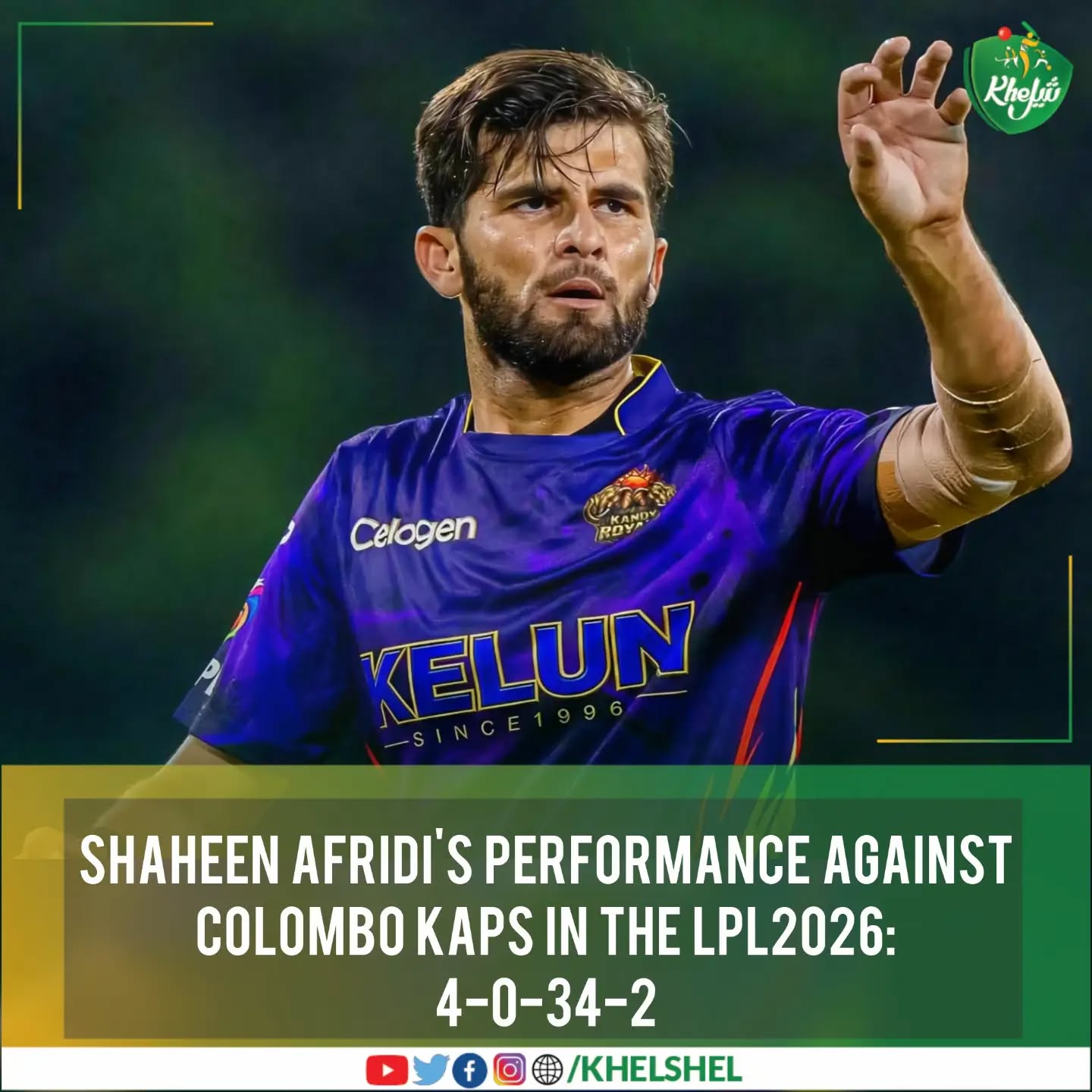 The Eagle delivers! 🦅 Shaheen picks up 2 crucial wickets to keep the pressure on.
Drop an 🦅 in the comments if you’re backing Shaheen this season
#Cricket | #Pakistan | #ShaheenAfridi | #LPL2026 | #KandyRoyals